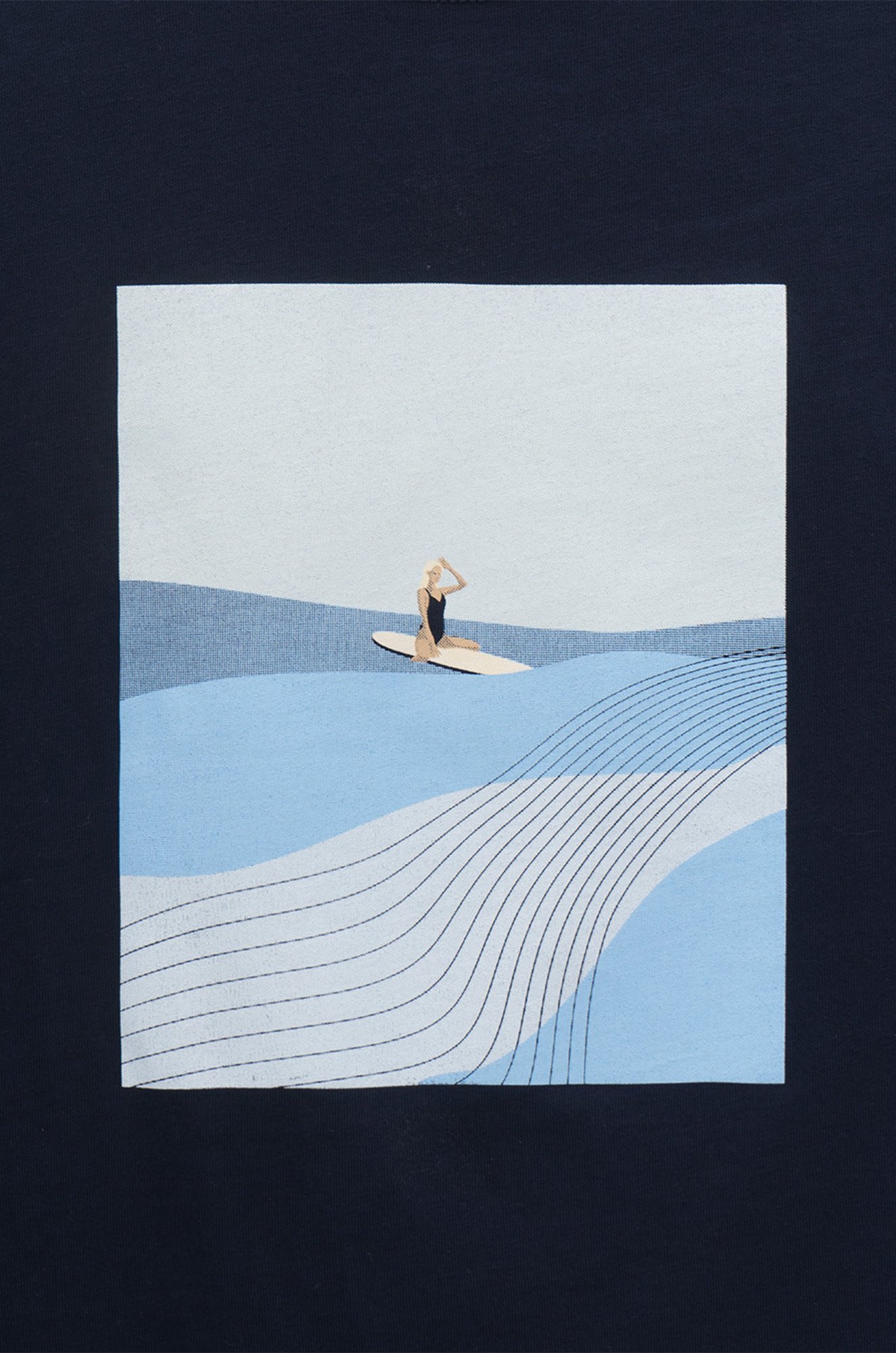 Хлопковая футболка оверсайз для девочки Cubby