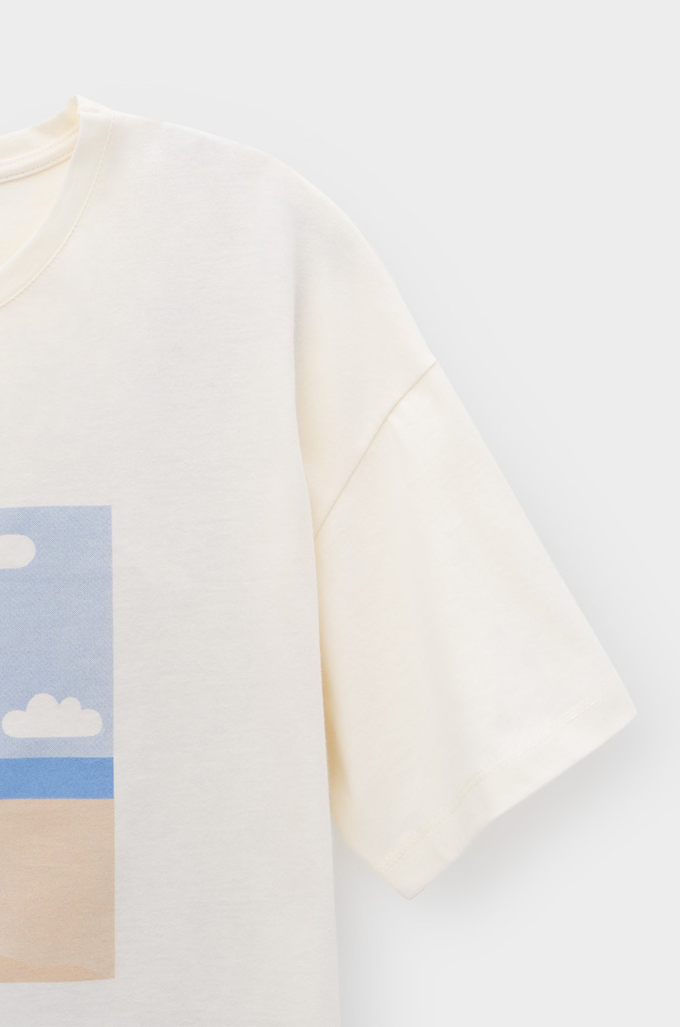 Хлопковая футболка оверсайз для девочки Cubby