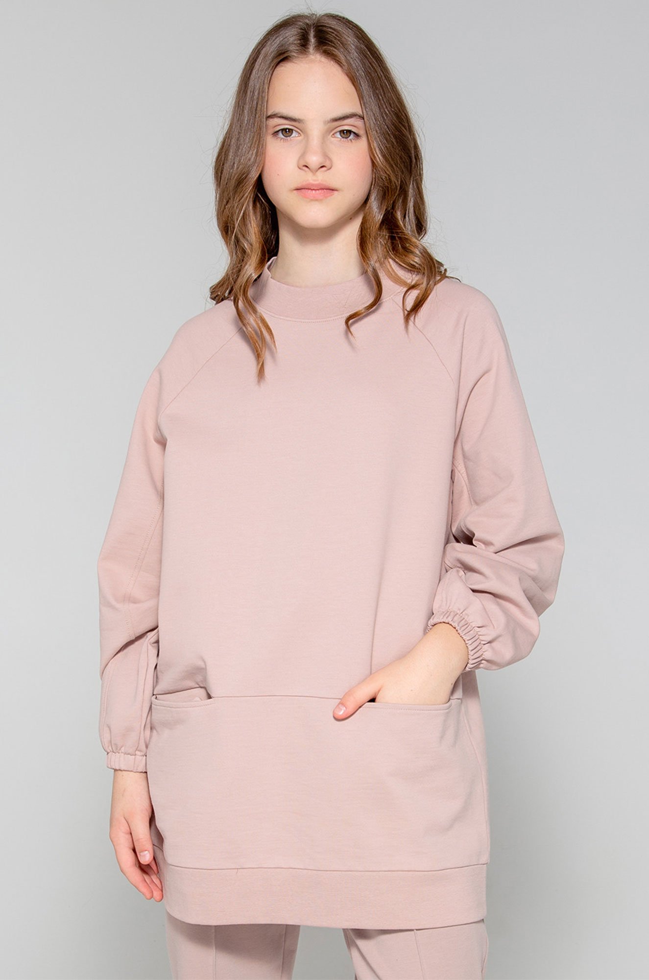 Платье для девочки из петельчатого футера Cubby