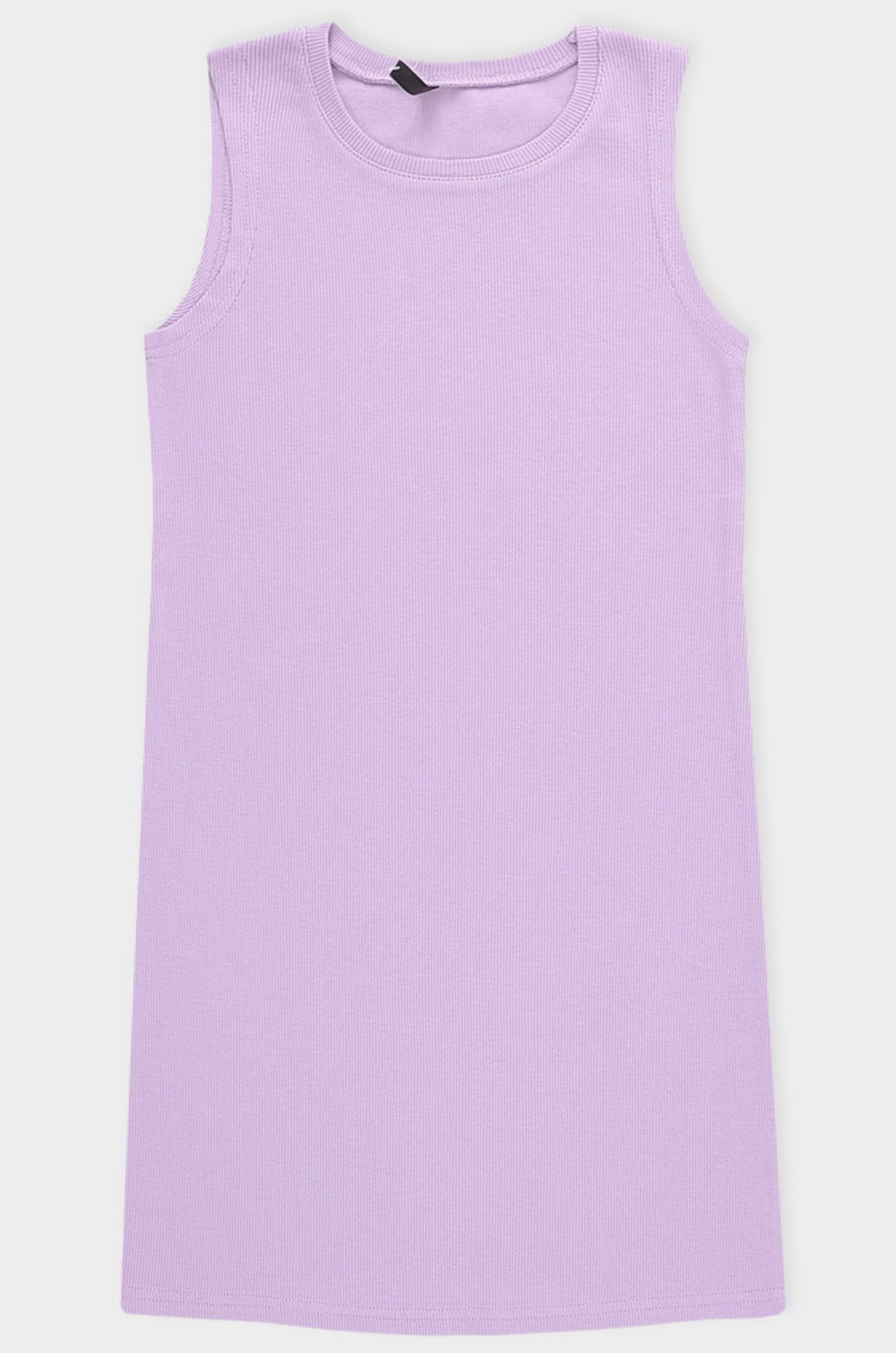 Летнее платье в рубчик из кашкорсе для девочки Cubby