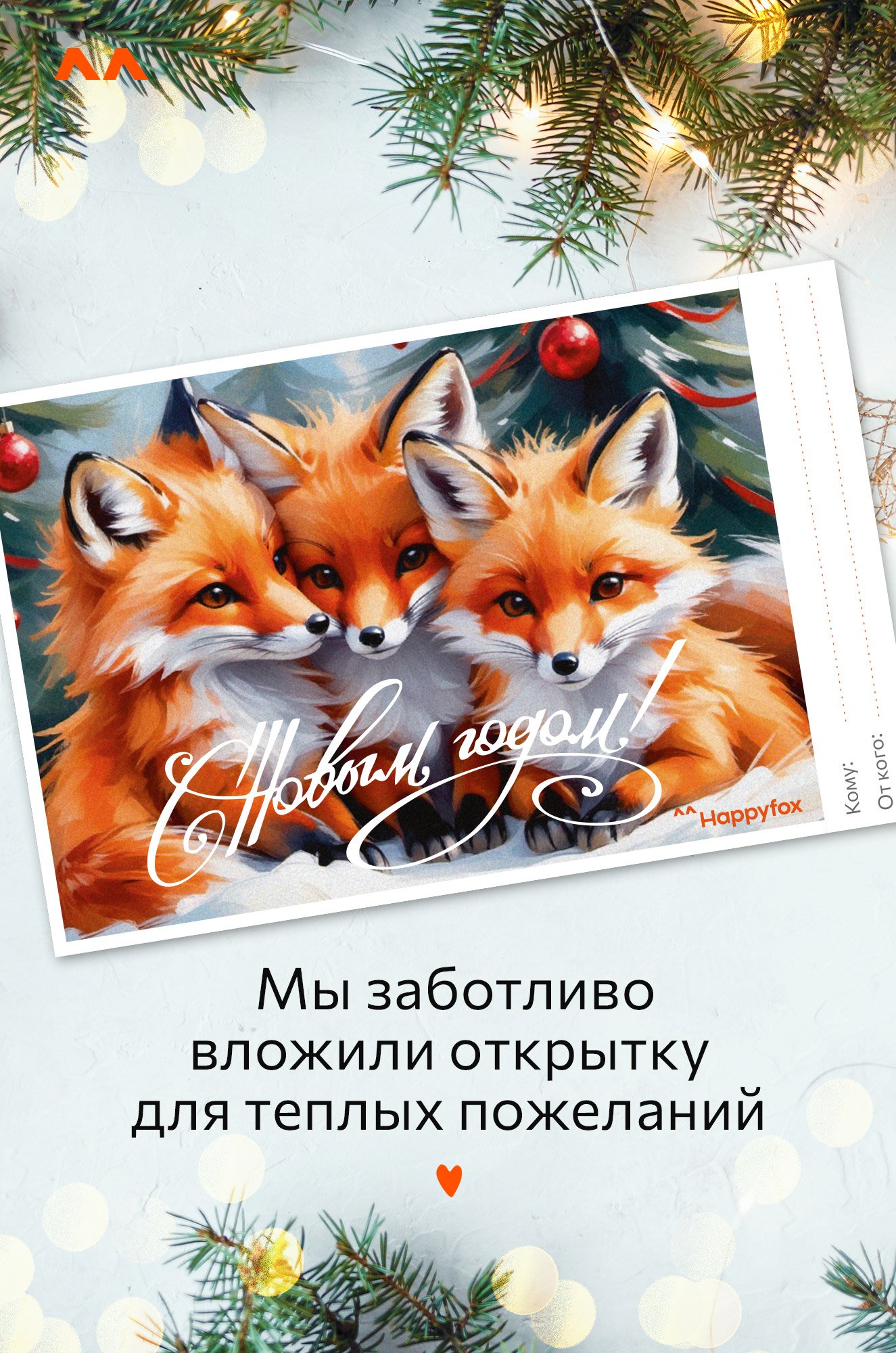 Женская новогодняя пижама с брюками Happyfox