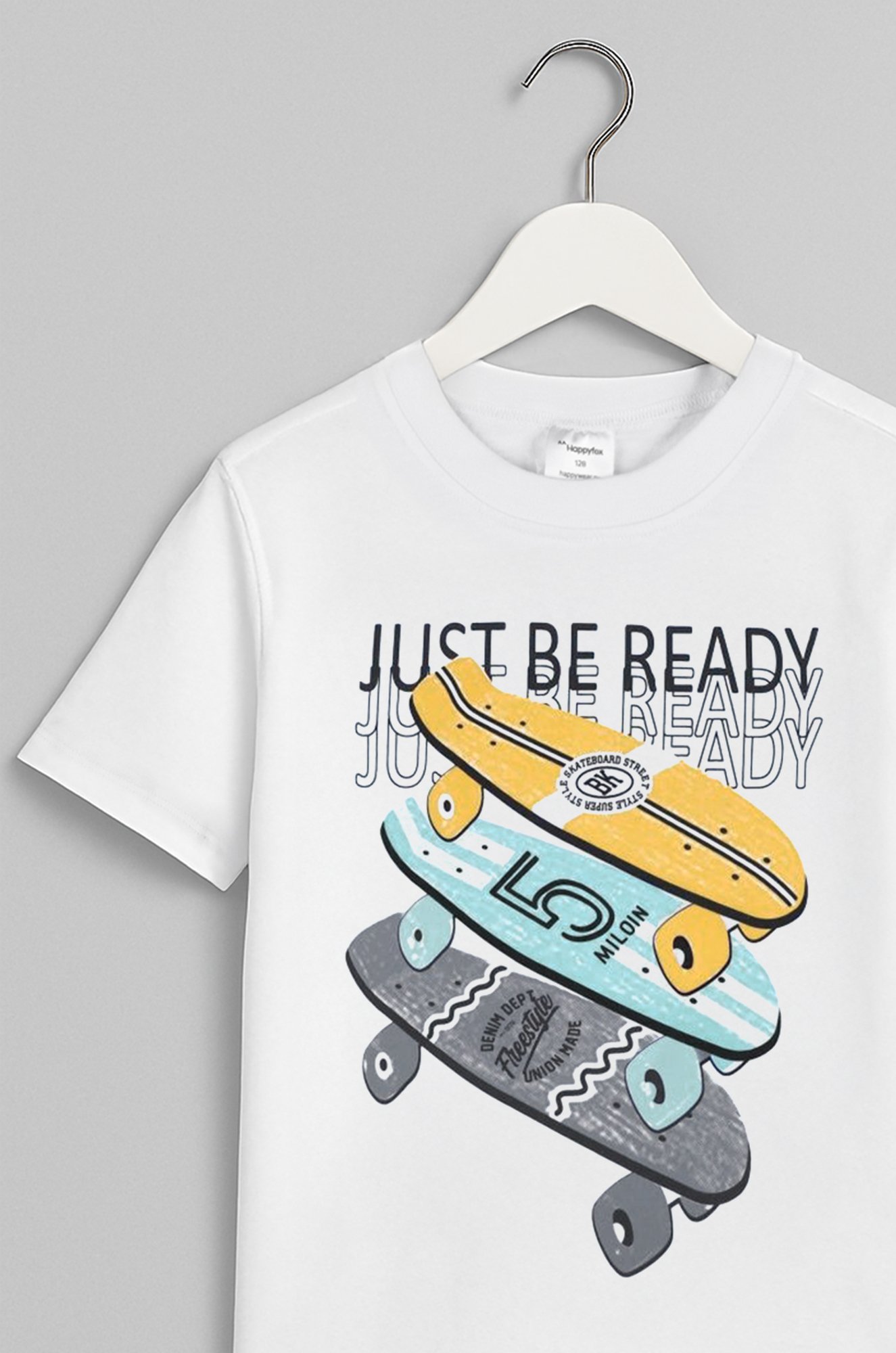 Детская хлопковая футболка Happyfox