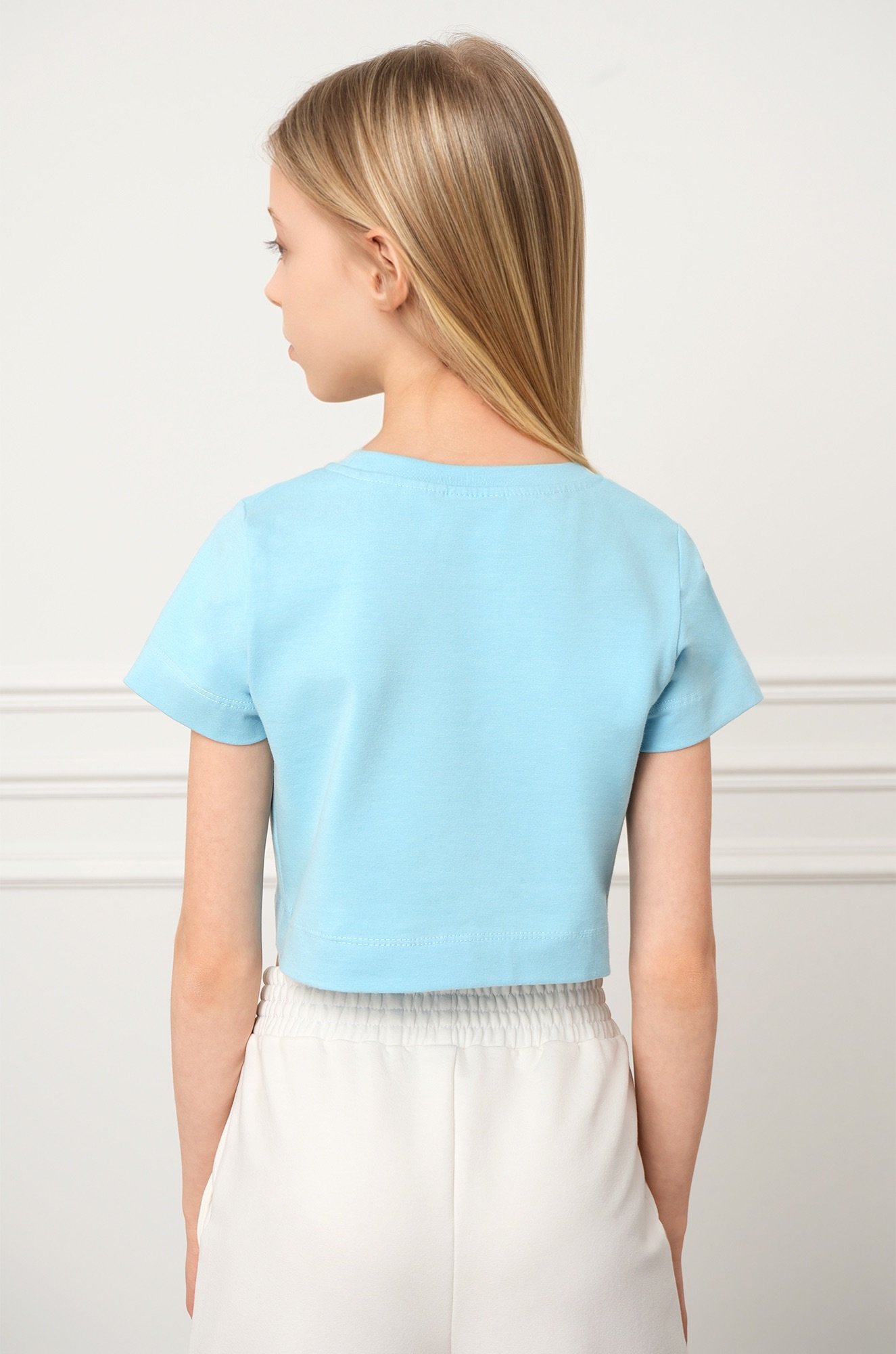 Укороченная футболка для девочки Happyfox