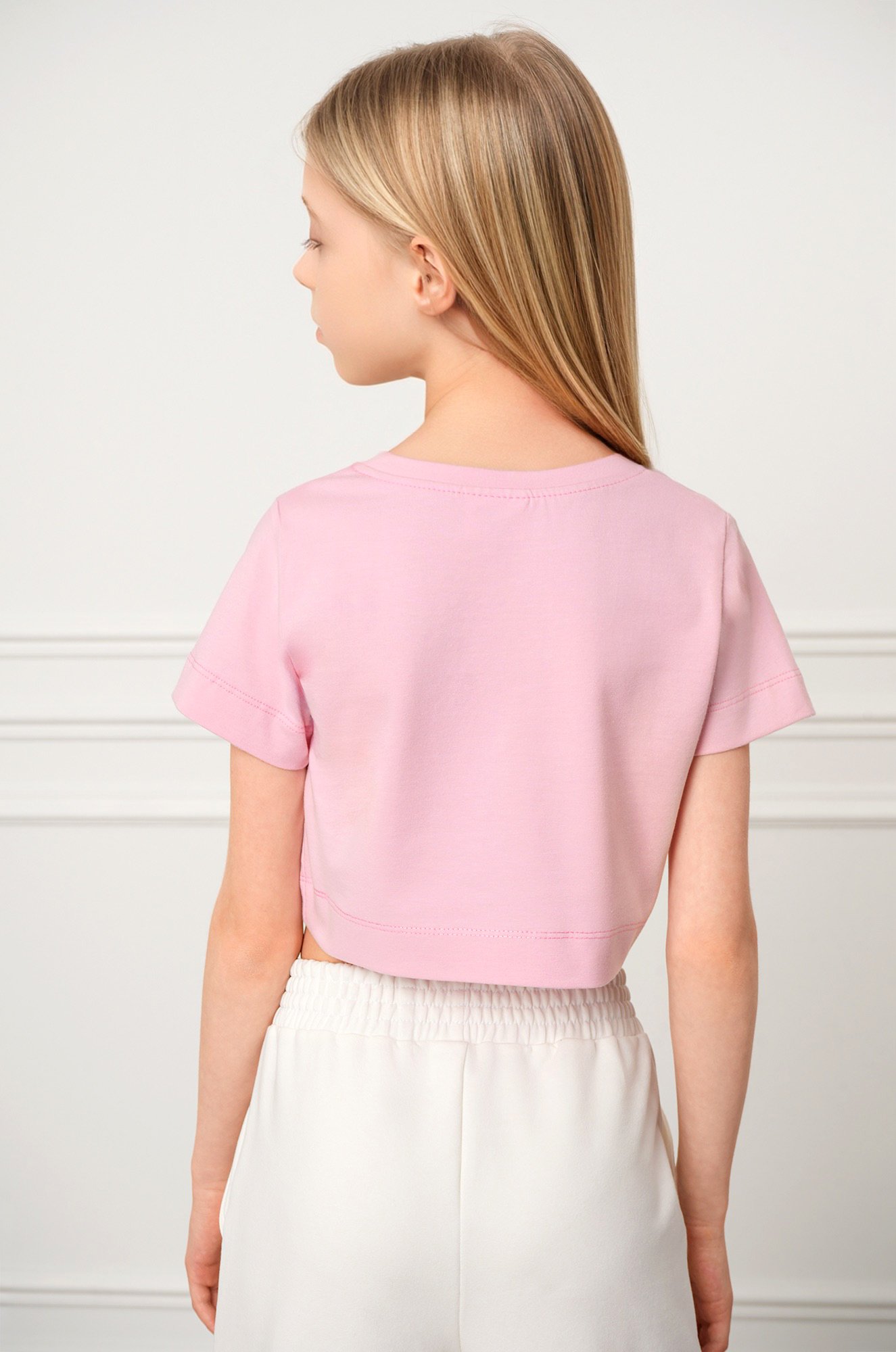 Укороченная футболка для девочки Happyfox