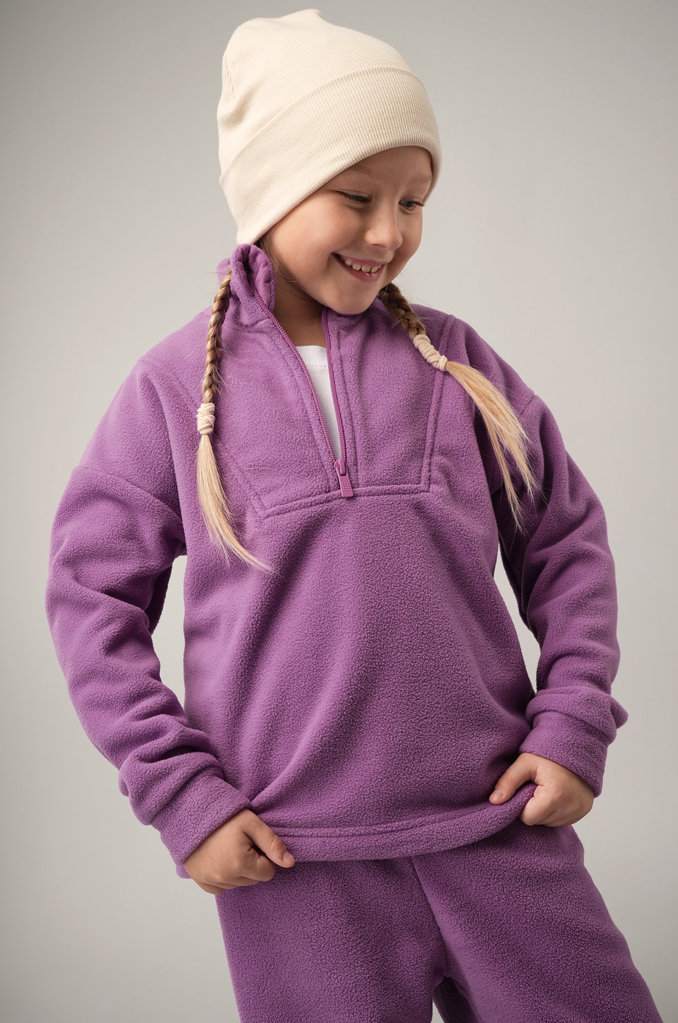 Флисовый костюм для девочки Happyfox