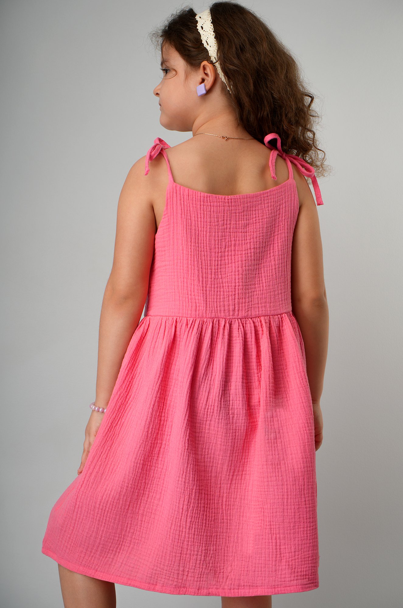 Платье для девочки из муслина Happyfox