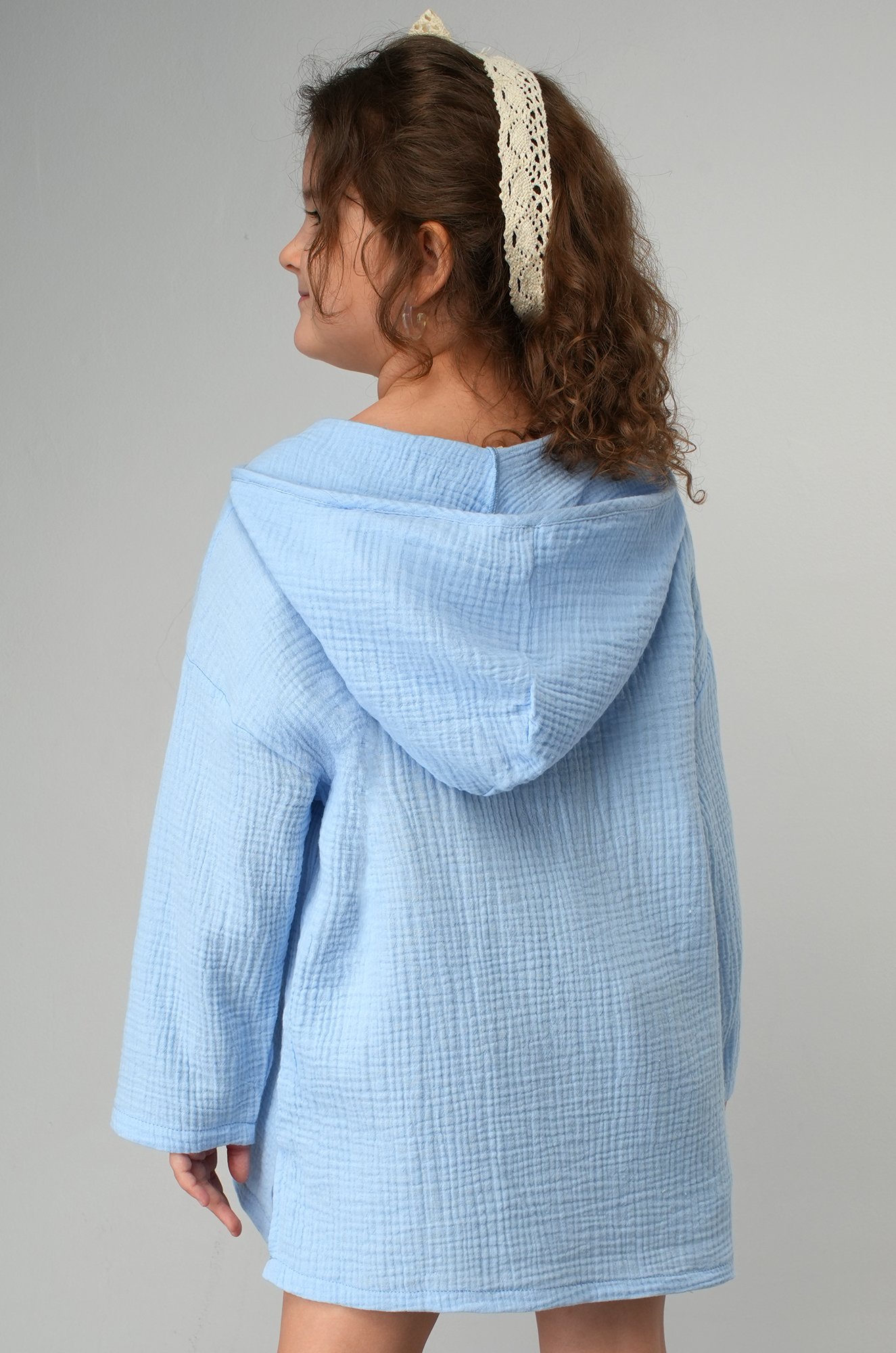 Детская хлопковая пляжная туника из муслина Happyfox