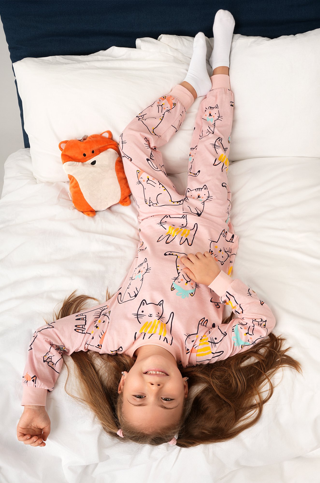 Хлопковая пижама для девочки Happyfox