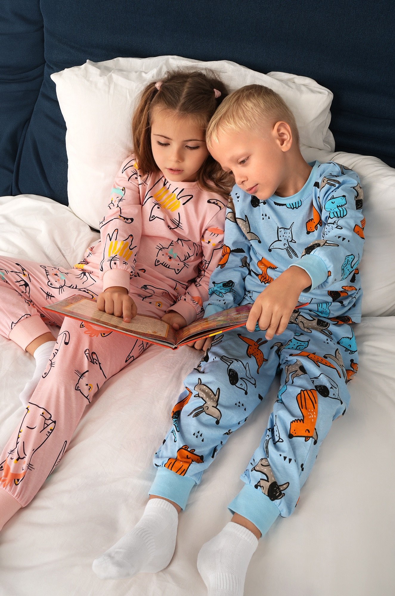 Хлопковая пижама для девочки Happyfox