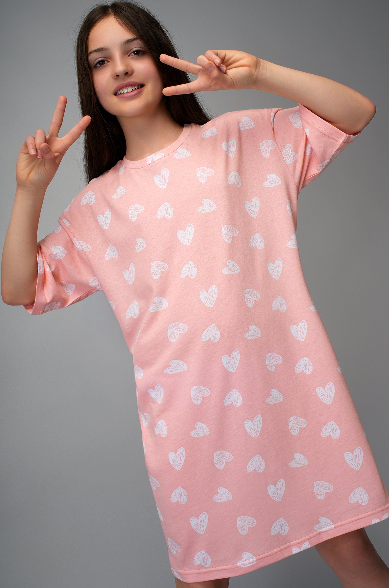 Туника оверсайз для девочки Happyfox