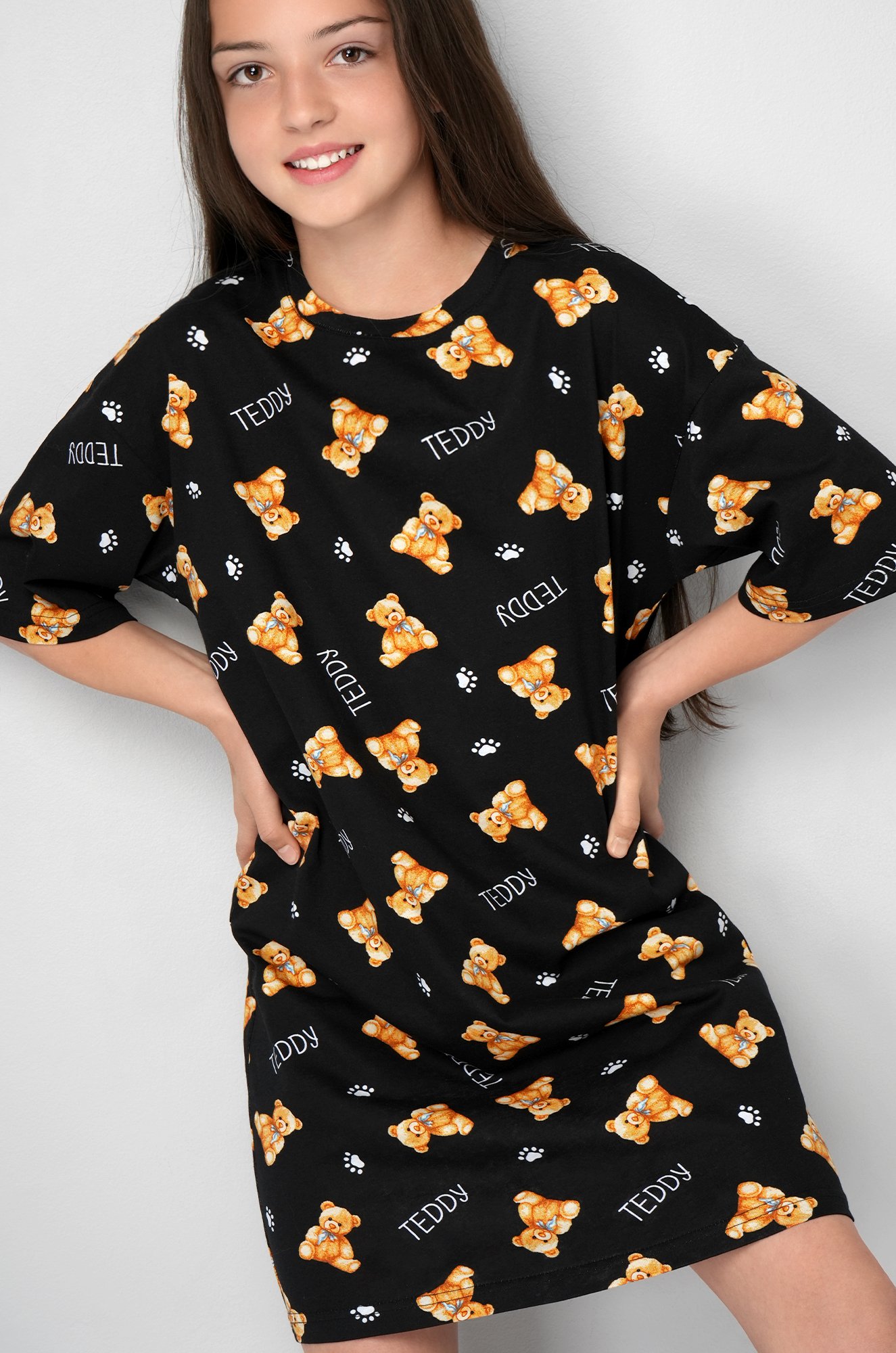 Туника оверсайз для девочки Happyfox