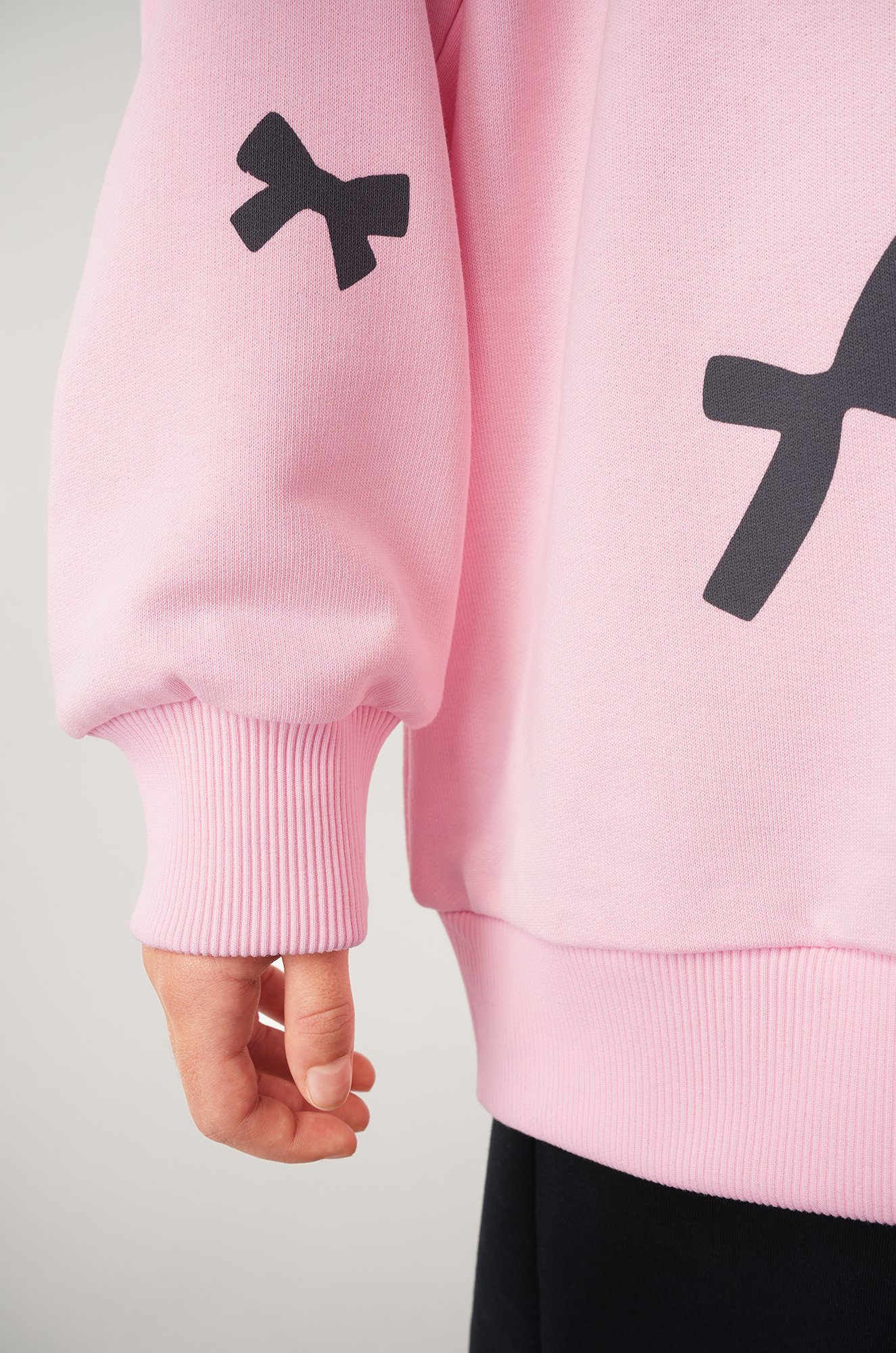 Свитшот оверсайз для девочки из футера трехнитки Happyfox