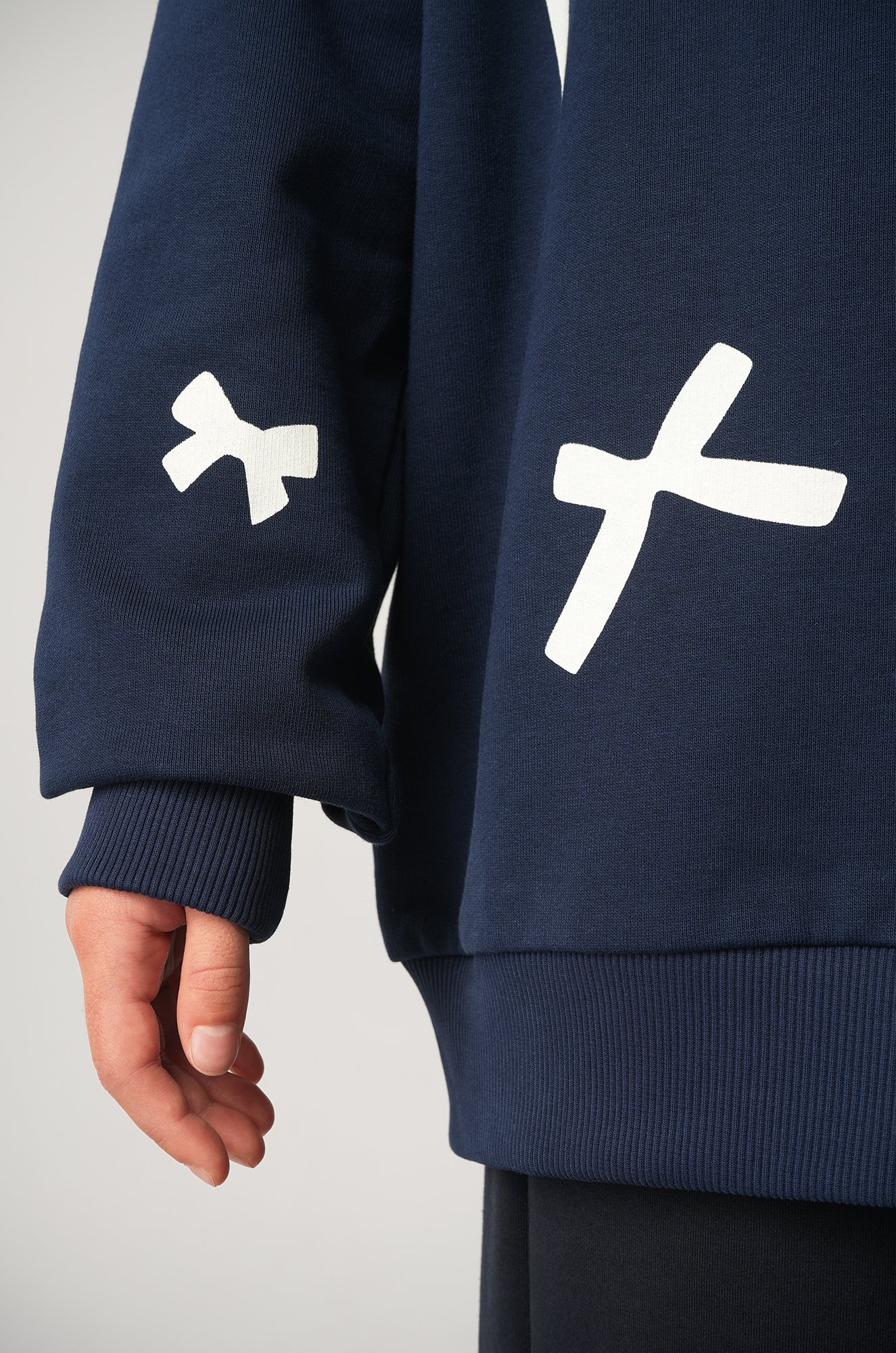 Свитшот оверсайз для девочки из футера трехнитки Happyfox