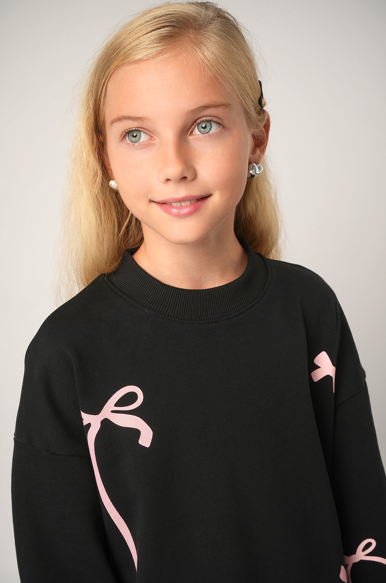 Свитшот оверсайз для девочки из футера трехнитки Happyfox