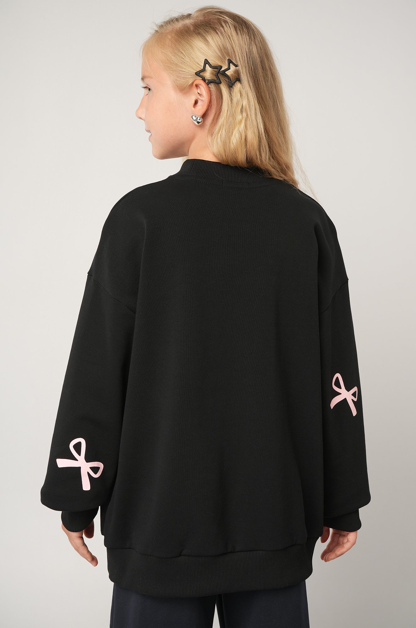 Свитшот оверсайз для девочки из футера трехнитки Happyfox