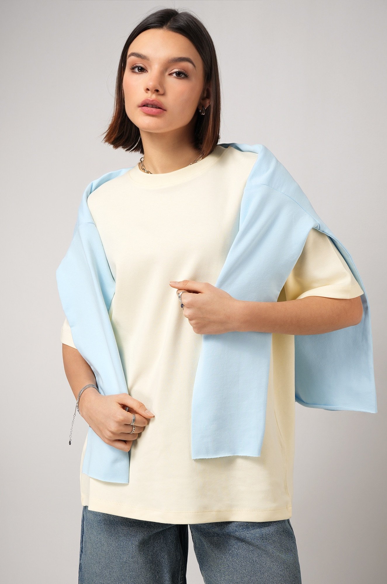 Женская футболка оверсайз Happyfox