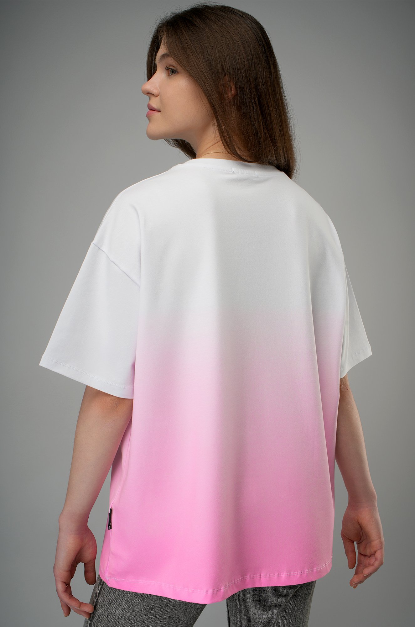 Женская хлопковая футболка оверсайз Happyfox