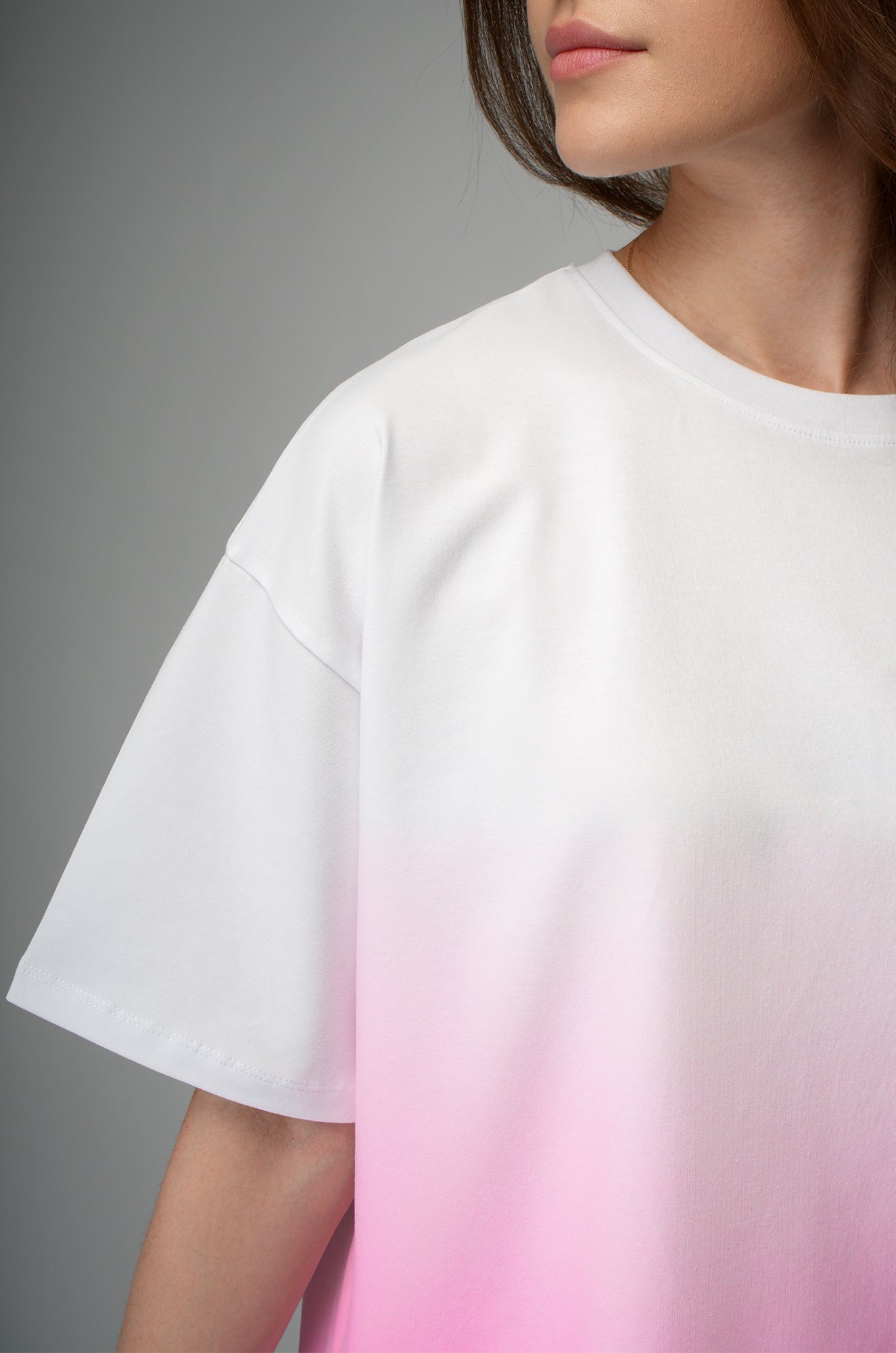 Женская хлопковая футболка оверсайз Happyfox