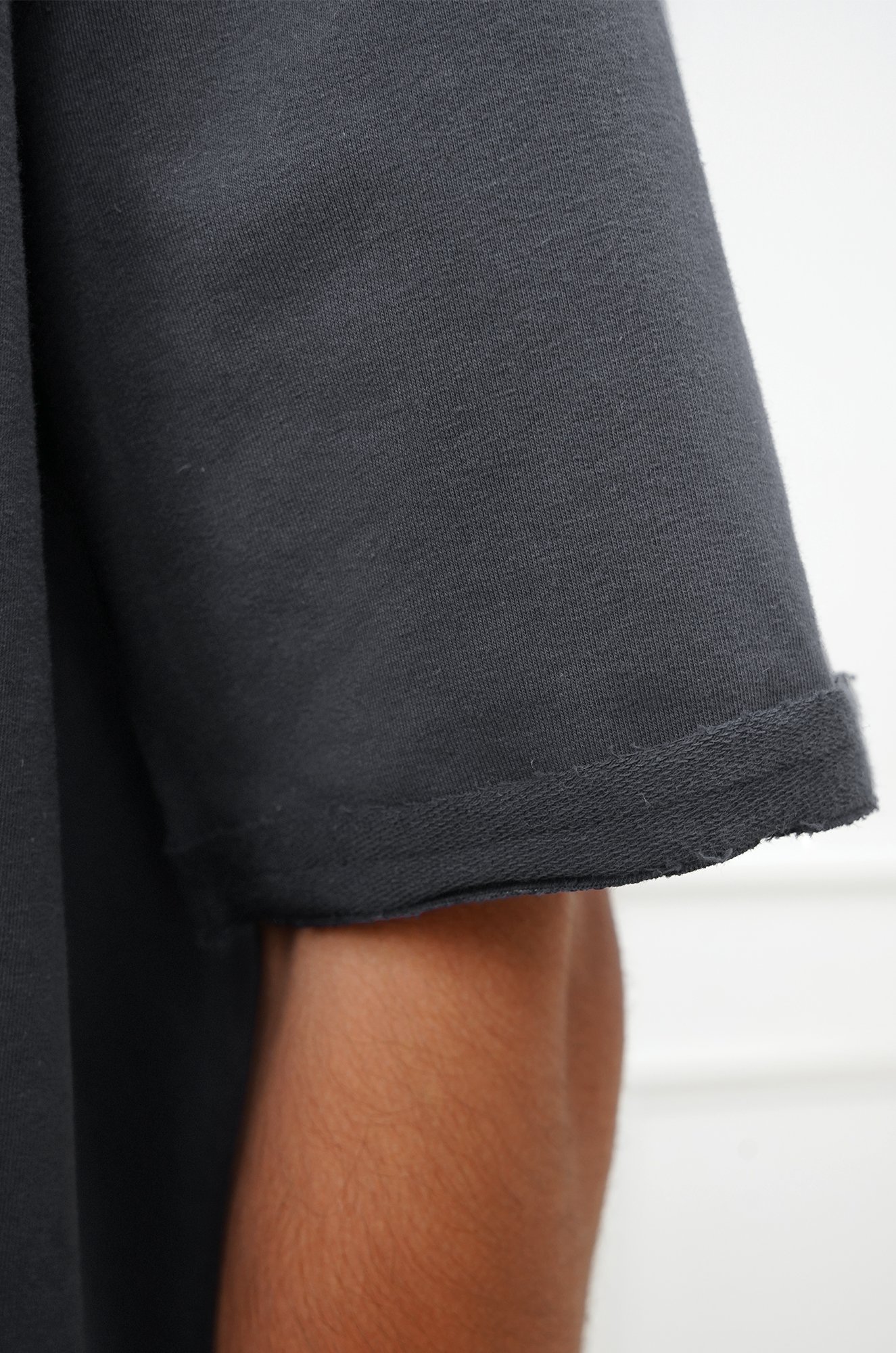 Мужская футболка оверсайз из футера двухнитки Happyfox