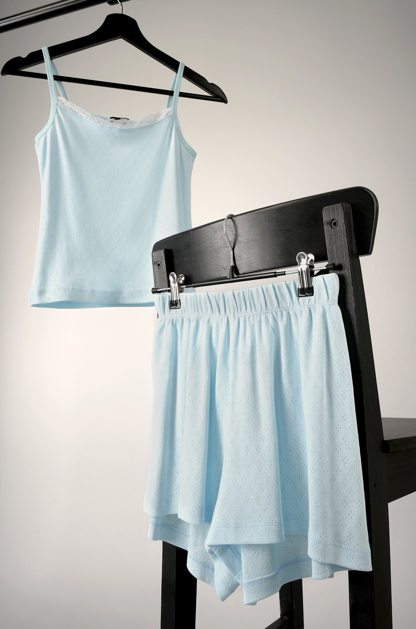 Женская пижама с шортами из ажурного хлопка Happyfox