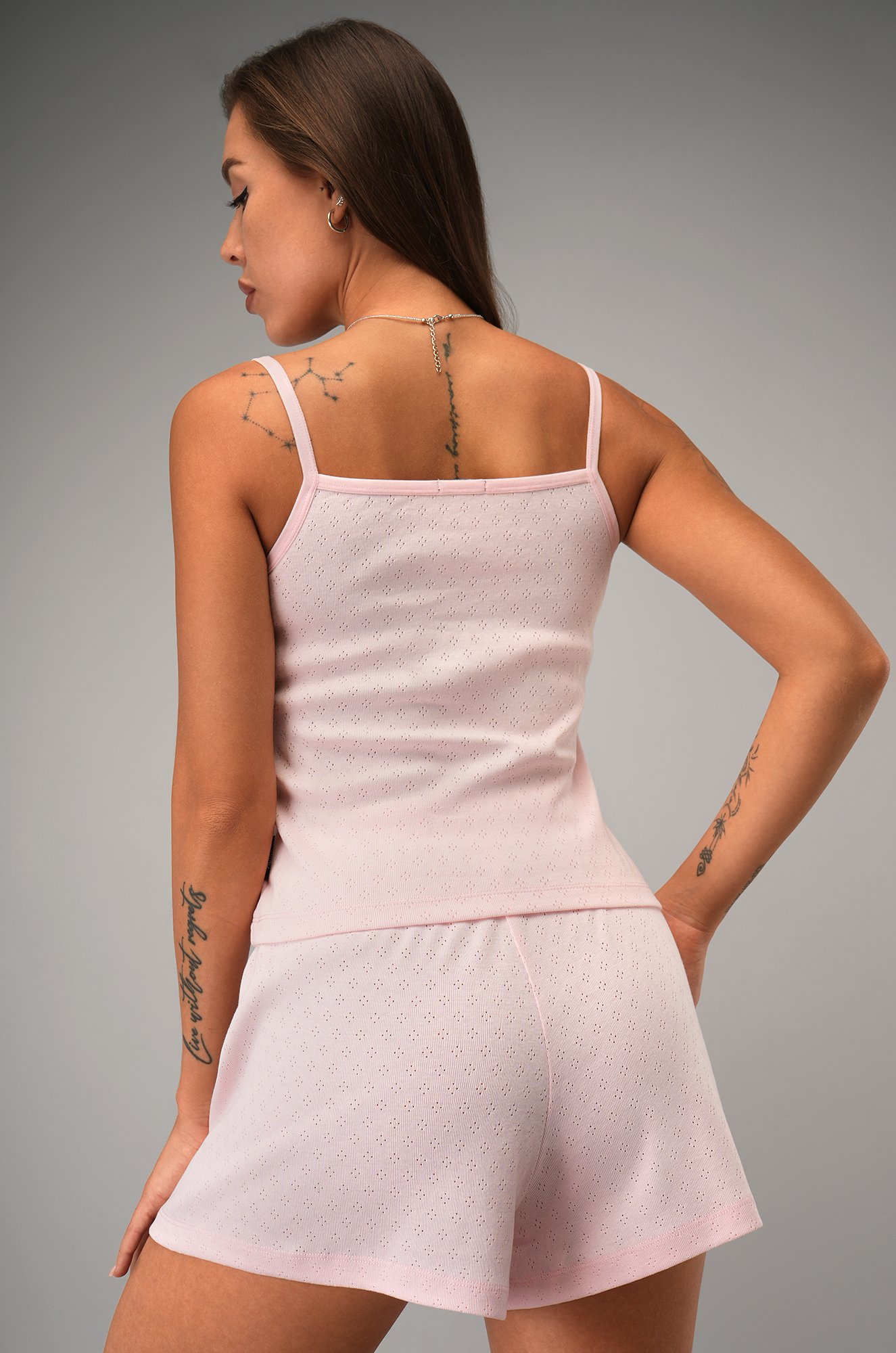 Женская пижама с шортами из ажурного хлопка Happyfox