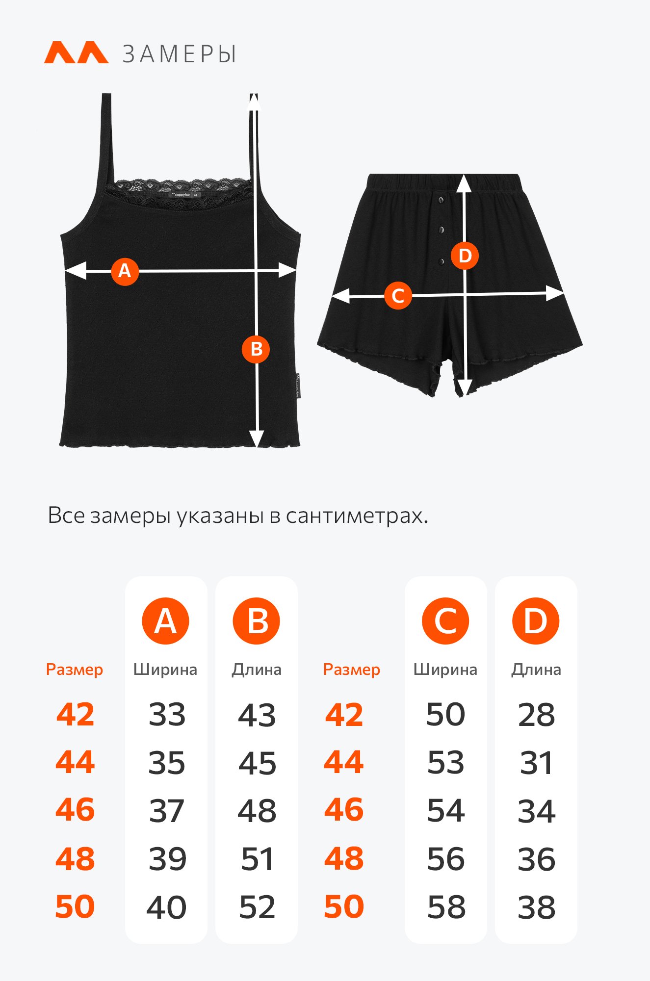 Женская пижама с шортами из ажурного хлопка Happyfox