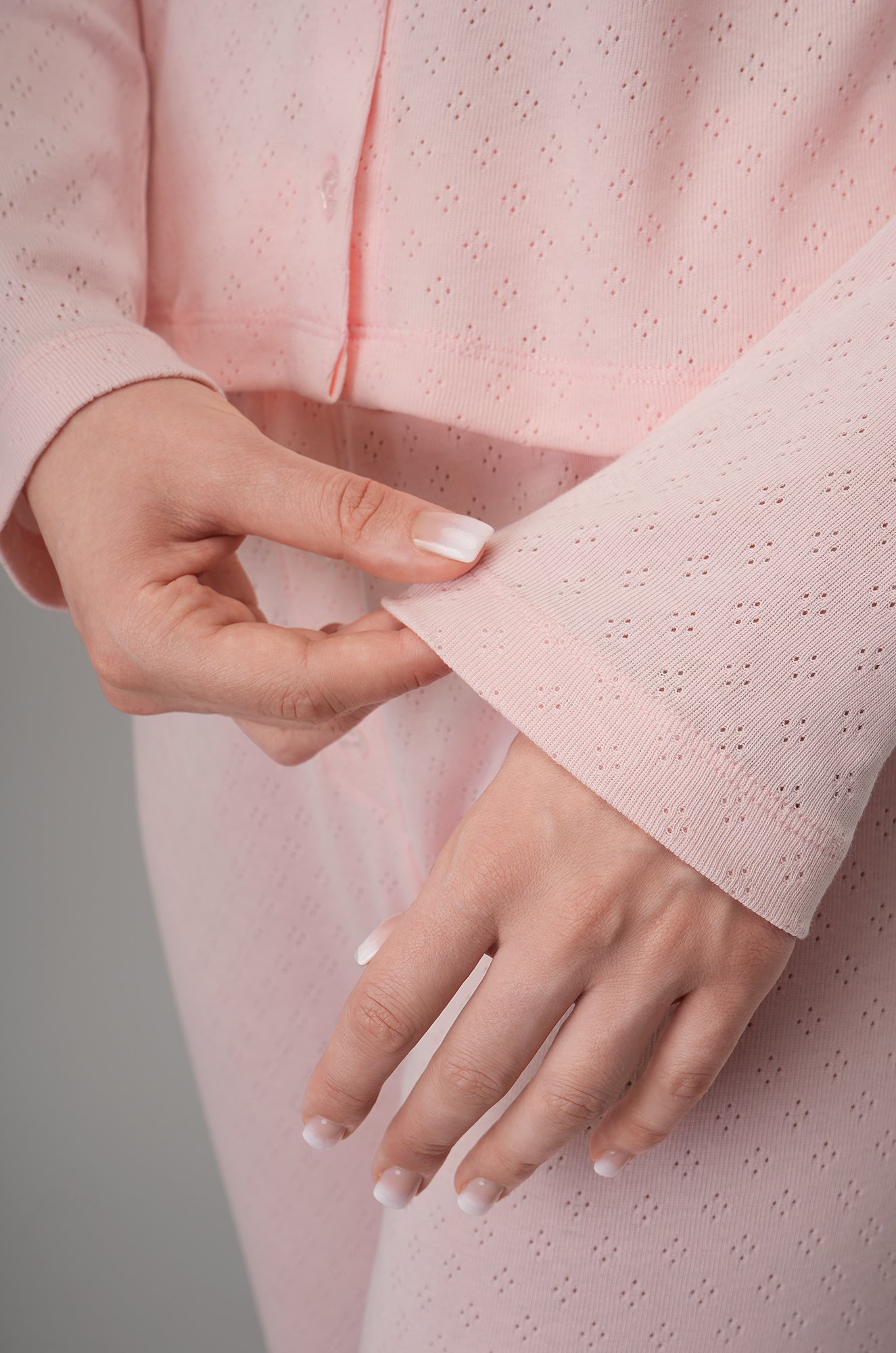 Женская пижама с брюками из ажурного хлопка Happyfox