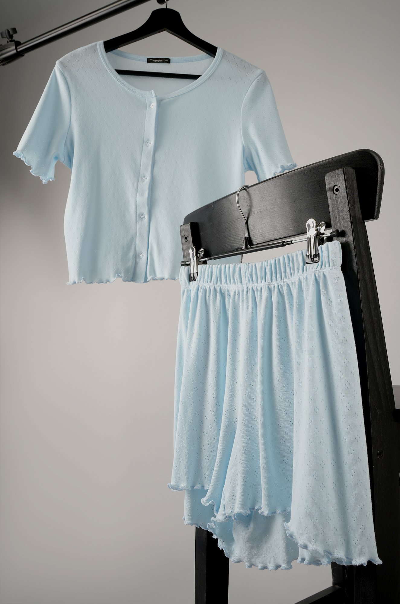 Женская пижама с шортами из ажурного хлопка Happyfox