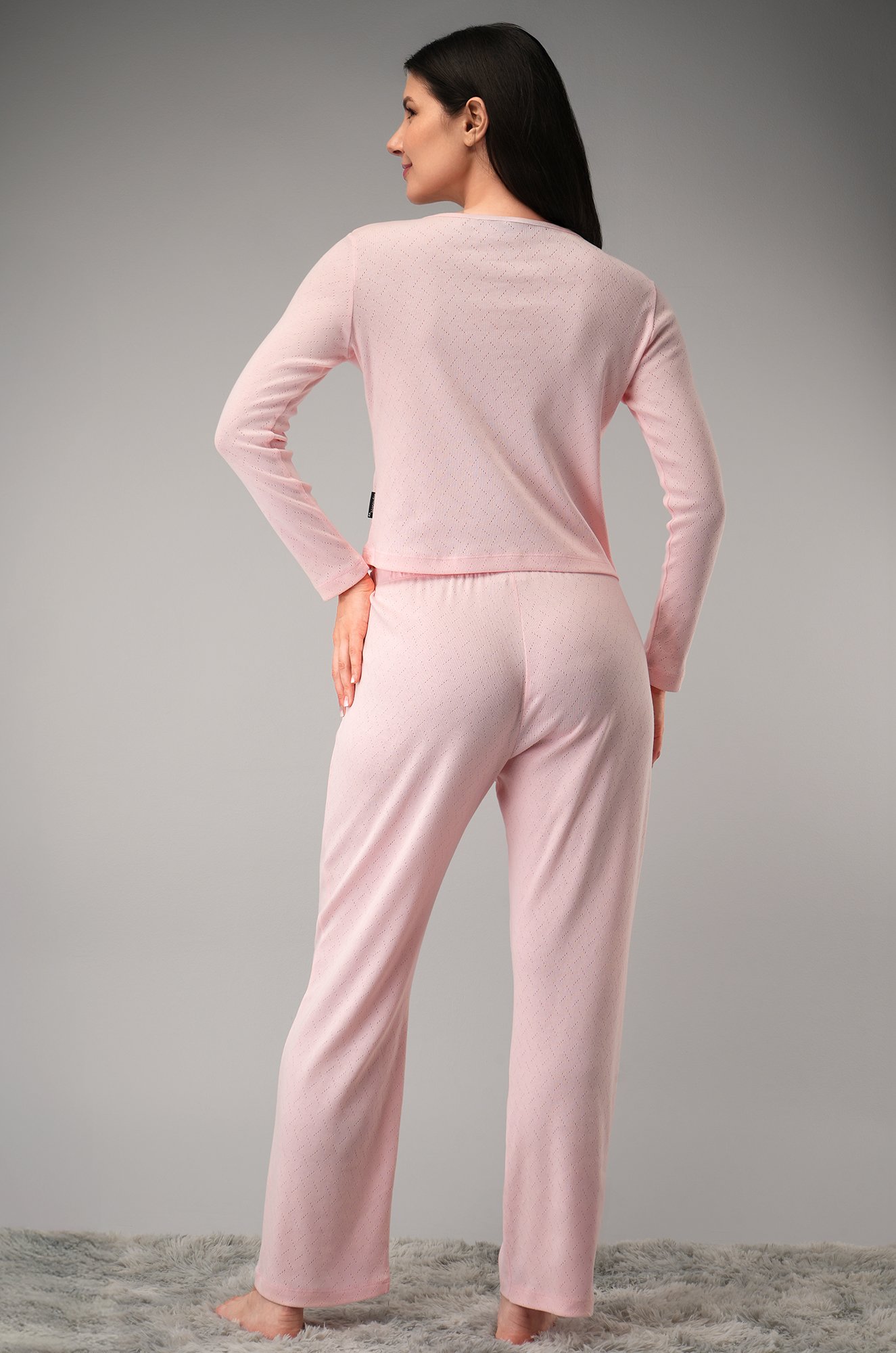 Женская пижама с брюками из ажурного хлопка Happyfox