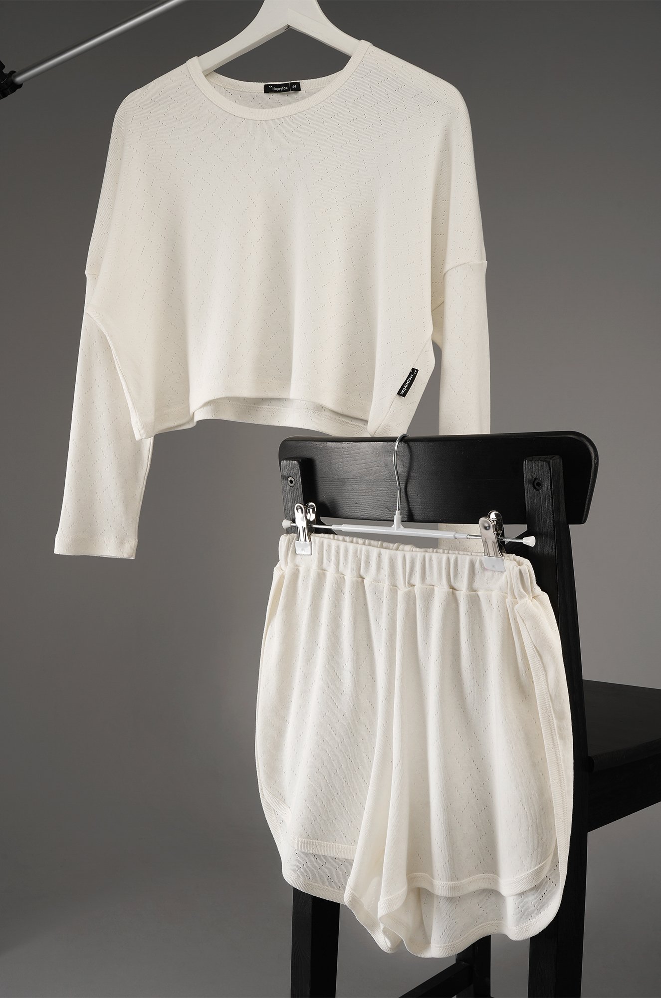 Женская пижама с шортами из ажурного хлопка Happyfox