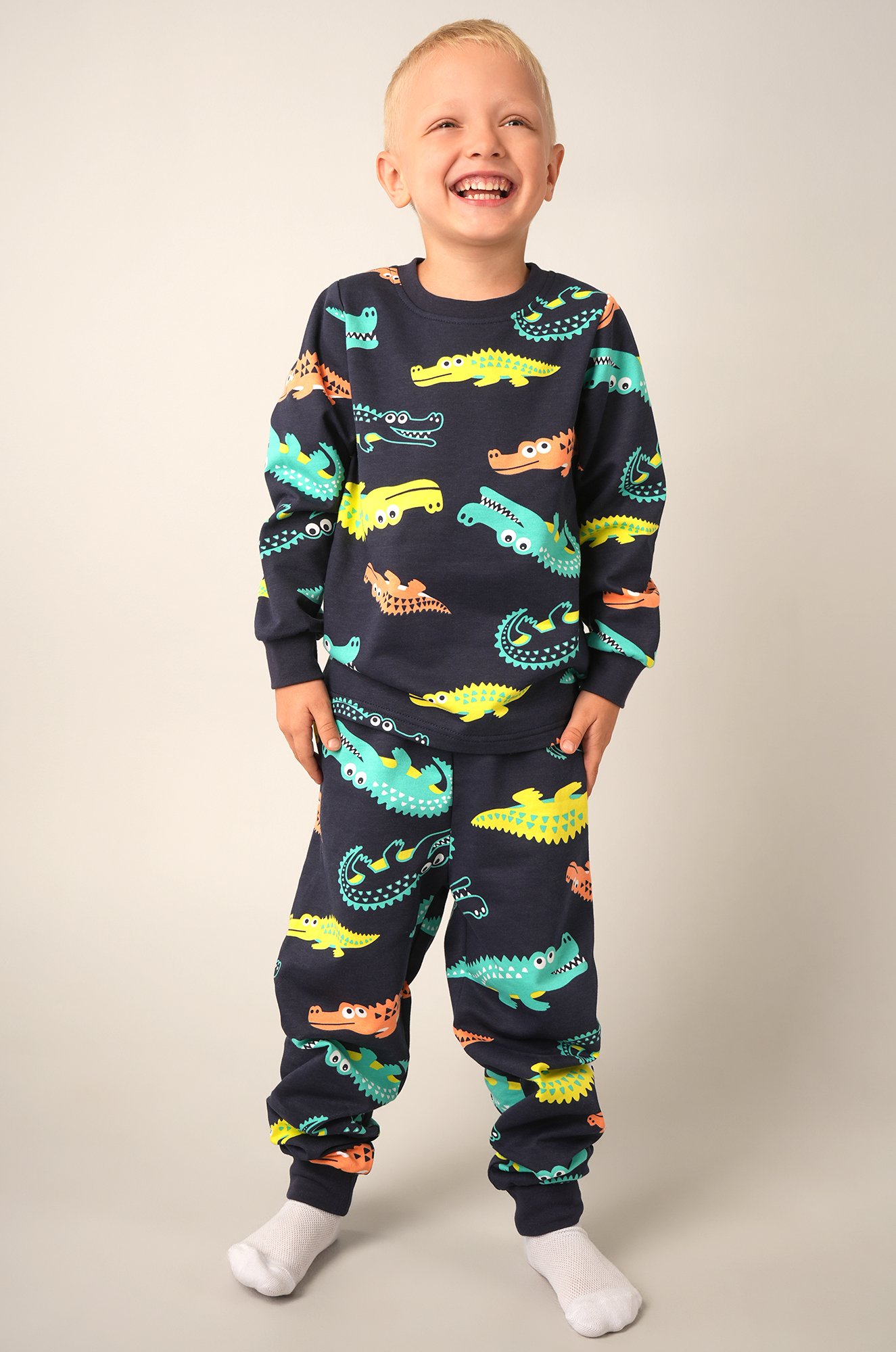 Пижама из футера с начесом для мальчика Happyfox