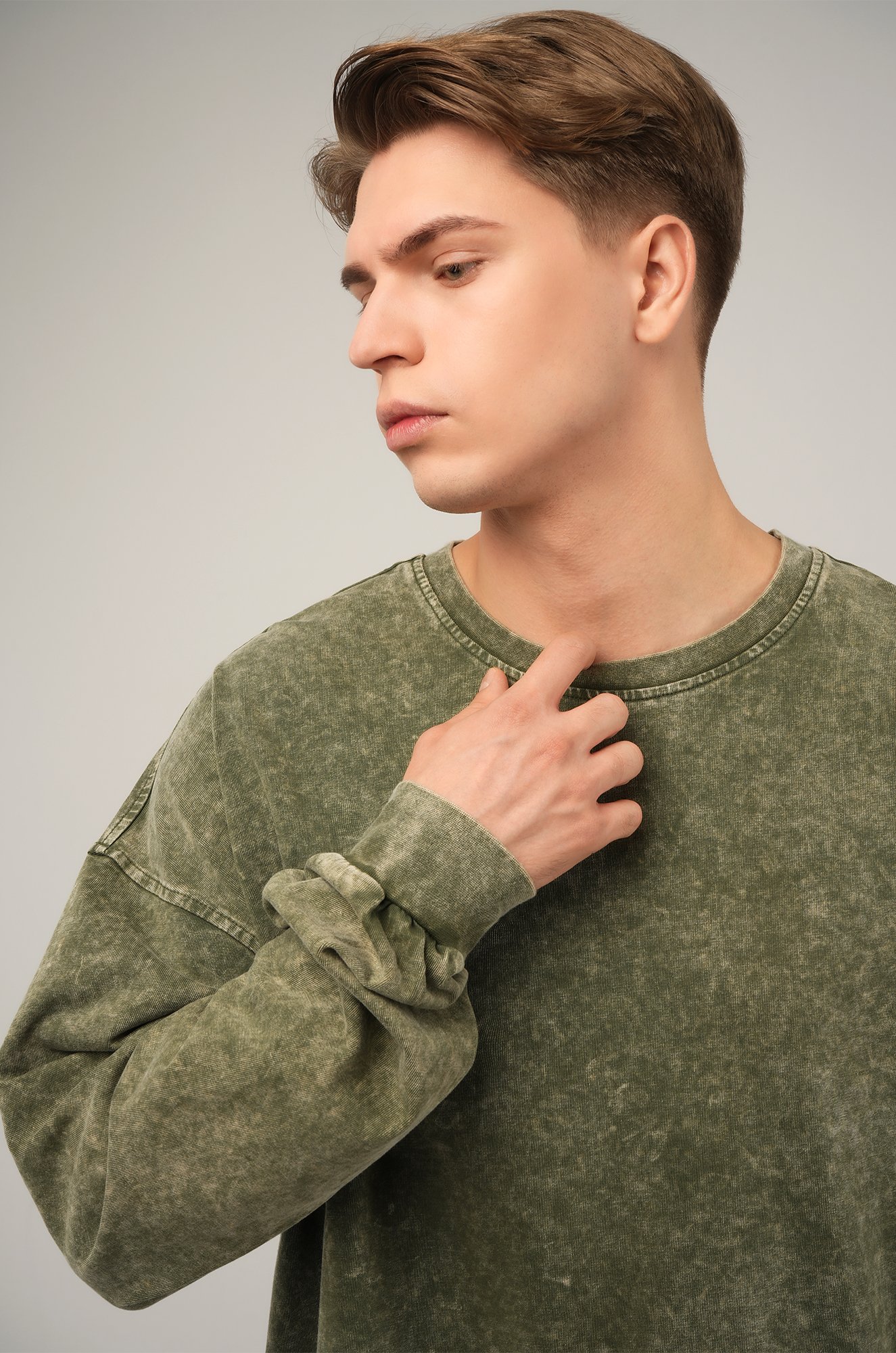 Мужской лонгслив оверсайз Happyfox