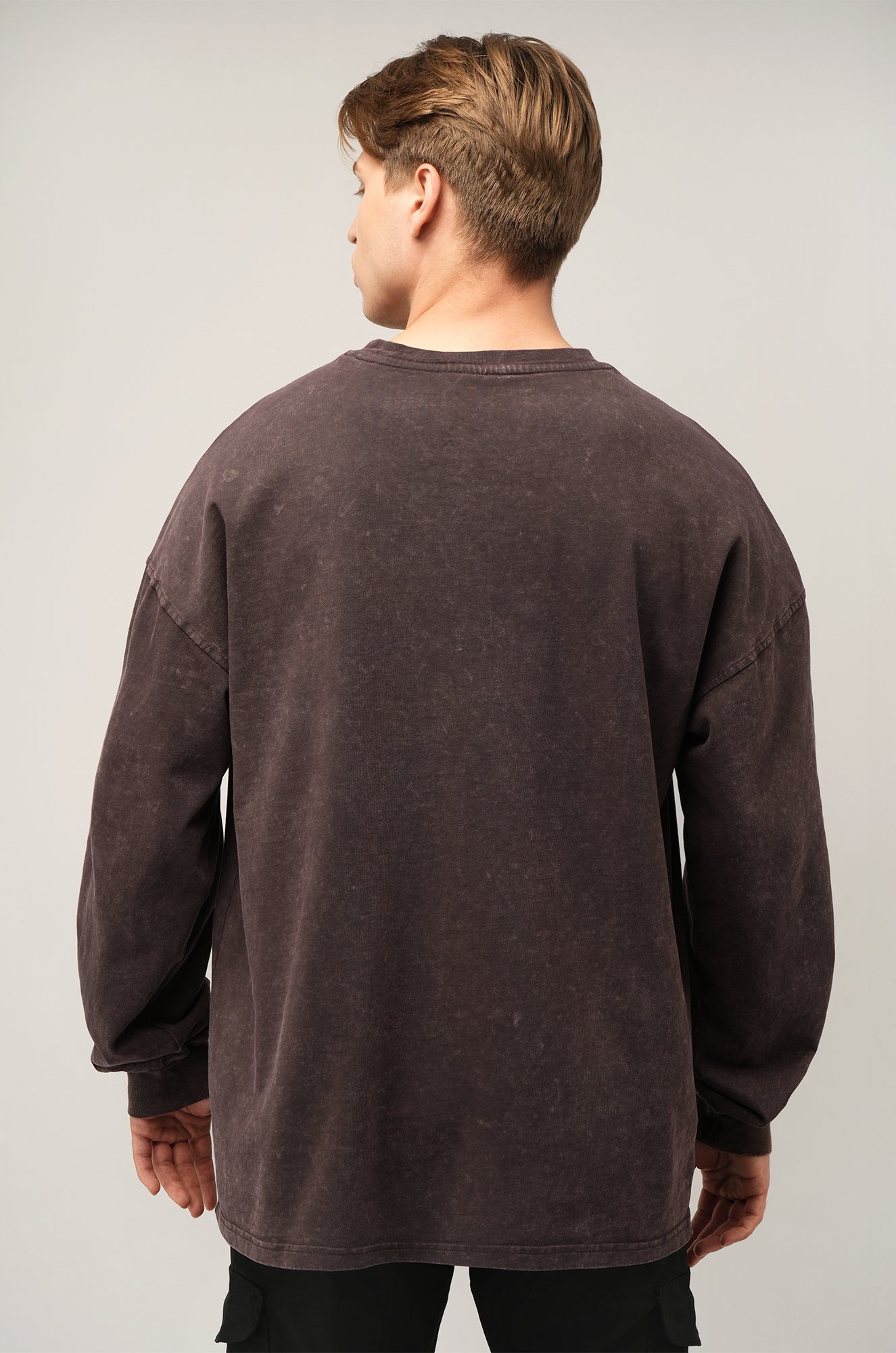 Мужской лонгслив оверсайз Happyfox