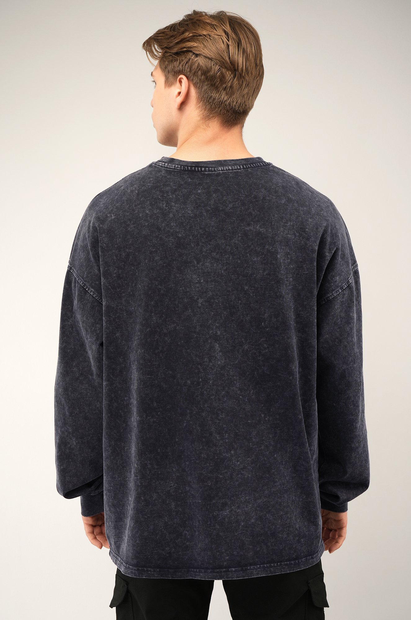 Мужской лонгслив оверсайз Happyfox