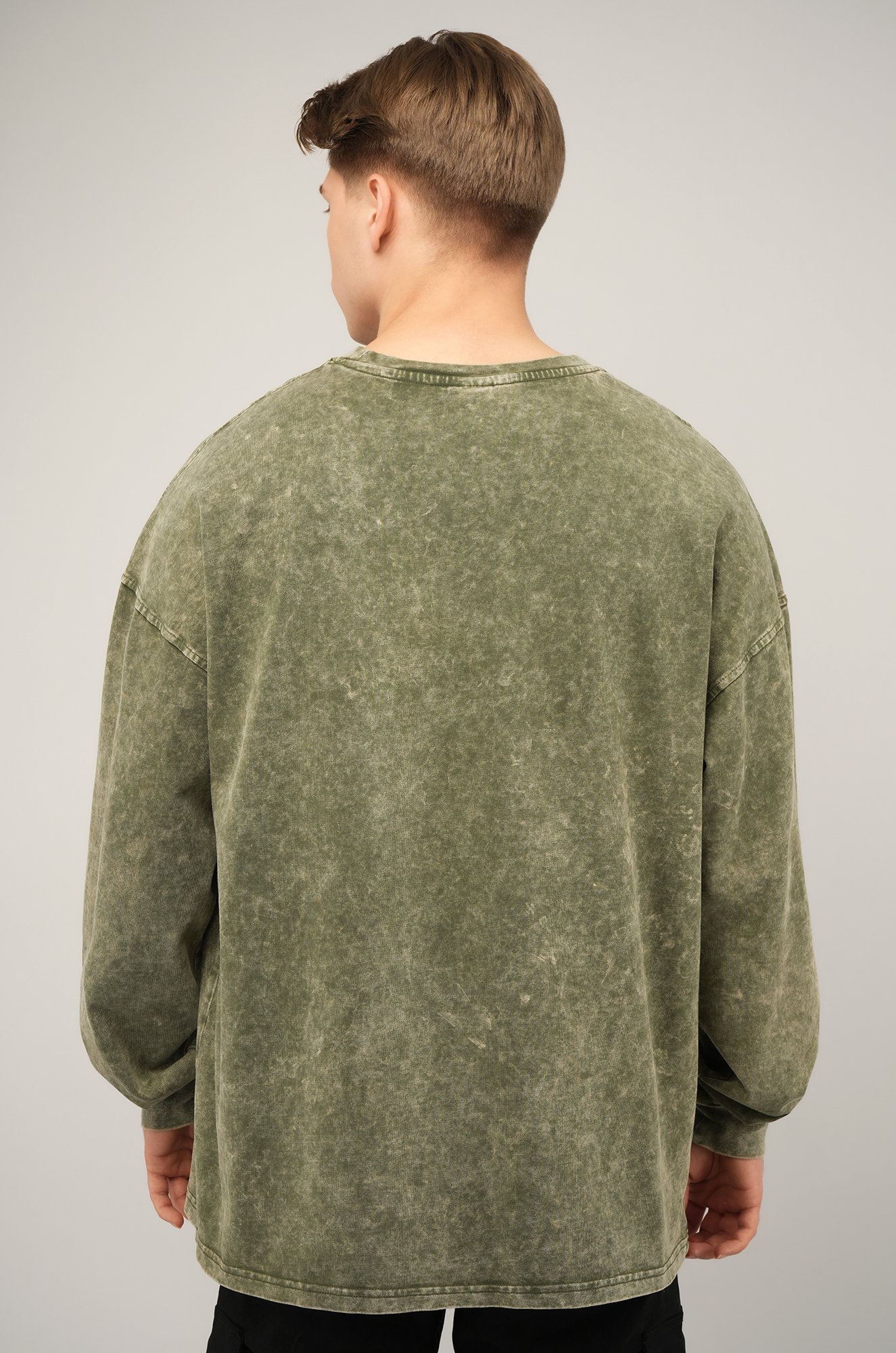 Мужской лонгслив оверсайз Happyfox