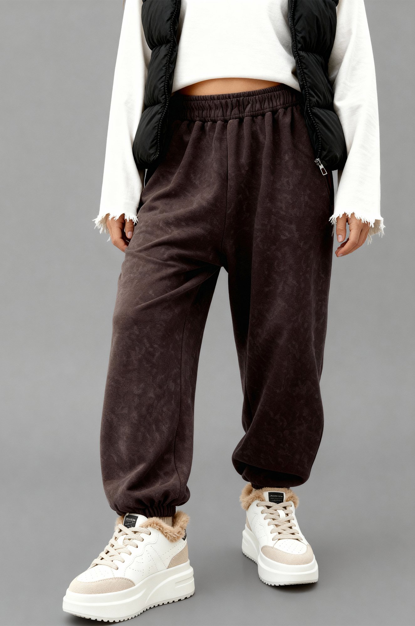 Женские брюки из футера двухнитки Happyfox