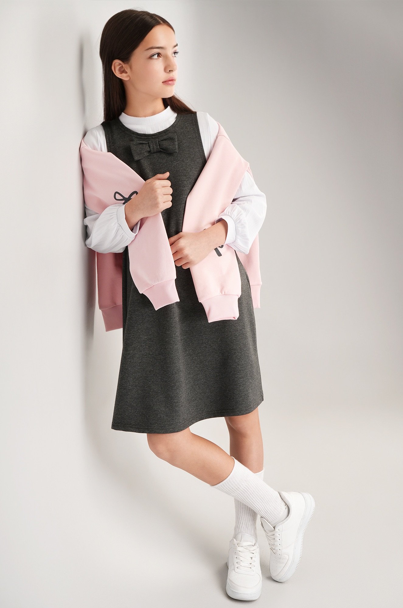 Сарафан для девочки из футера Happyfox