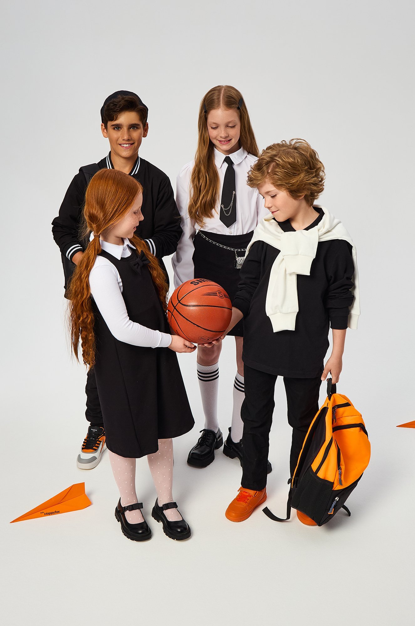 Сарафан для девочки из футера Happyfox