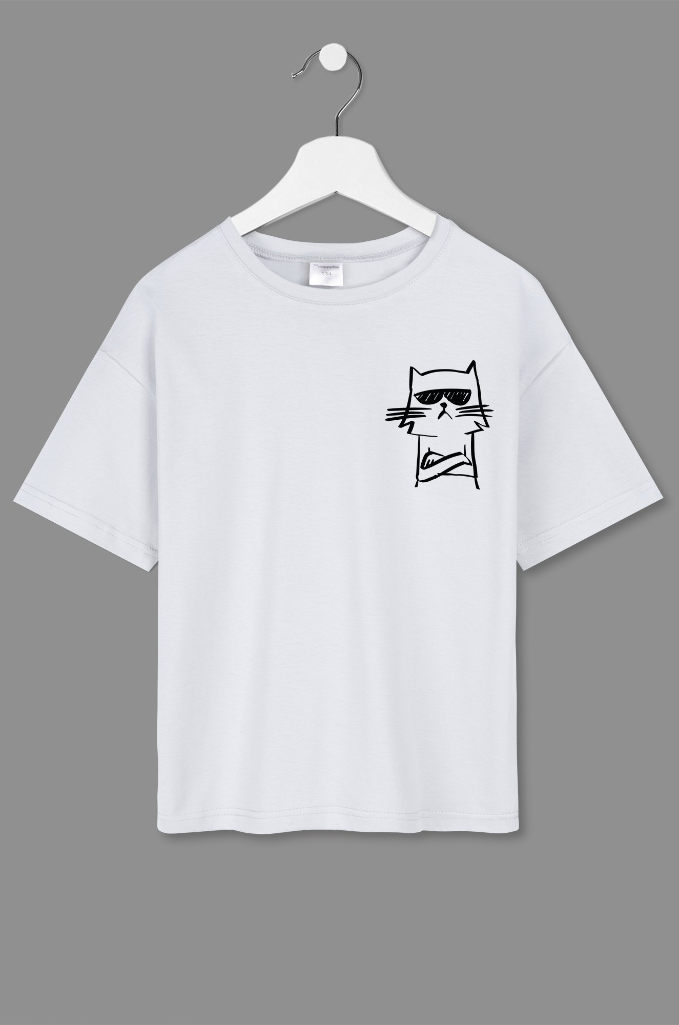 Детская футболка оверсайз Happyfox