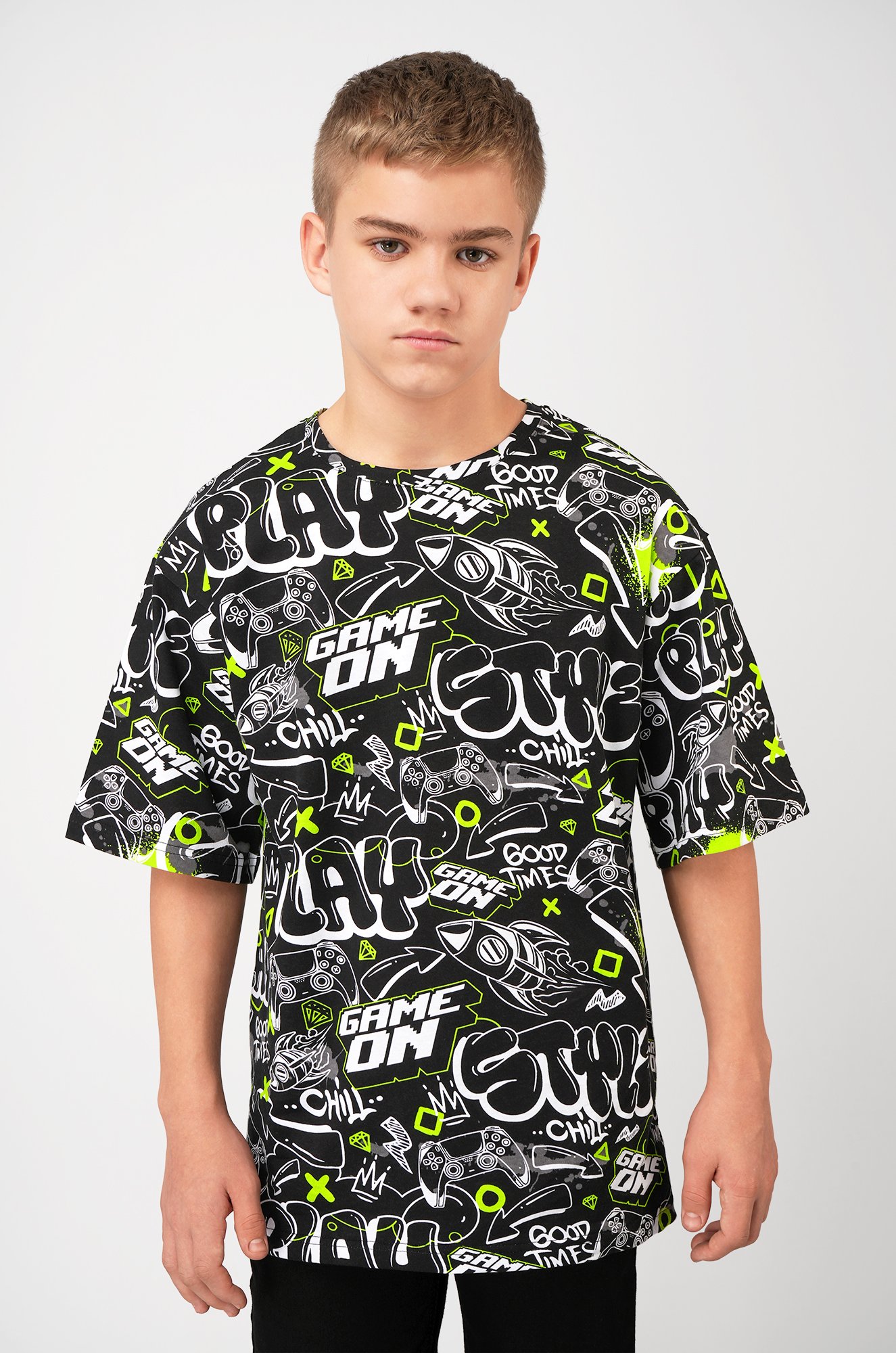 Детская футболка оверсайз Happyfox