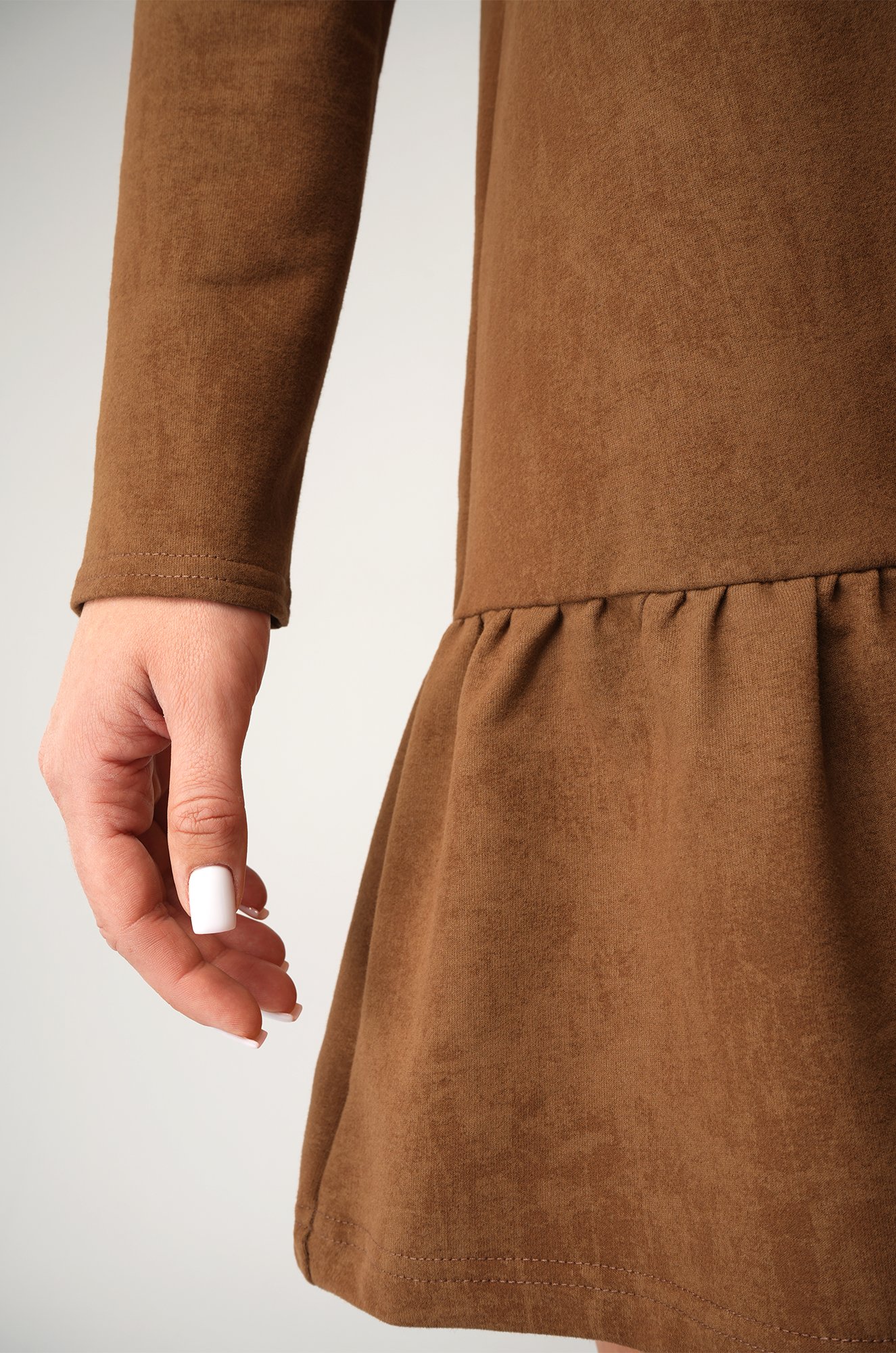 Женское платье - трапеция из футера Happyfox