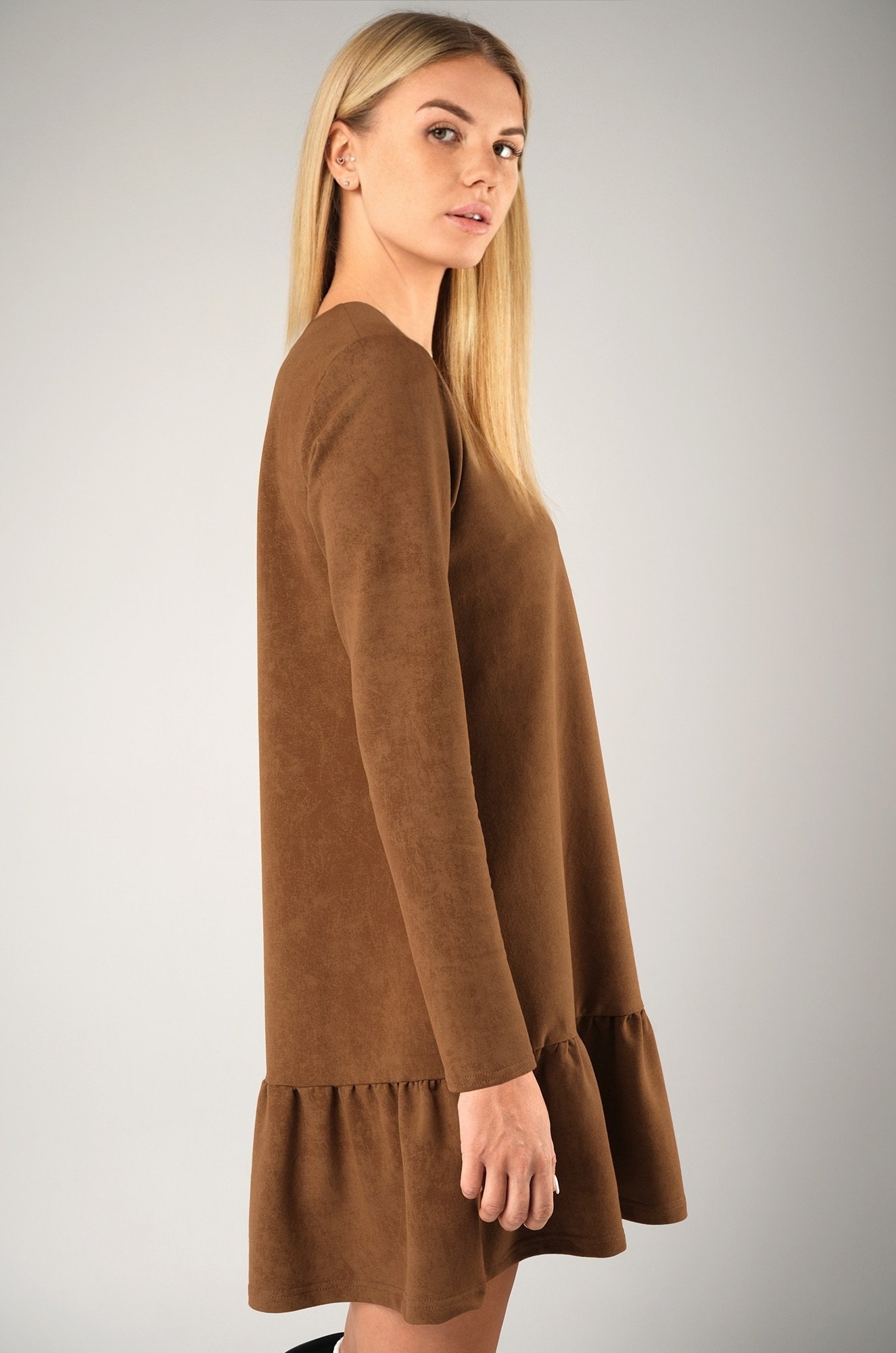 Женское платье - трапеция из футера Happyfox