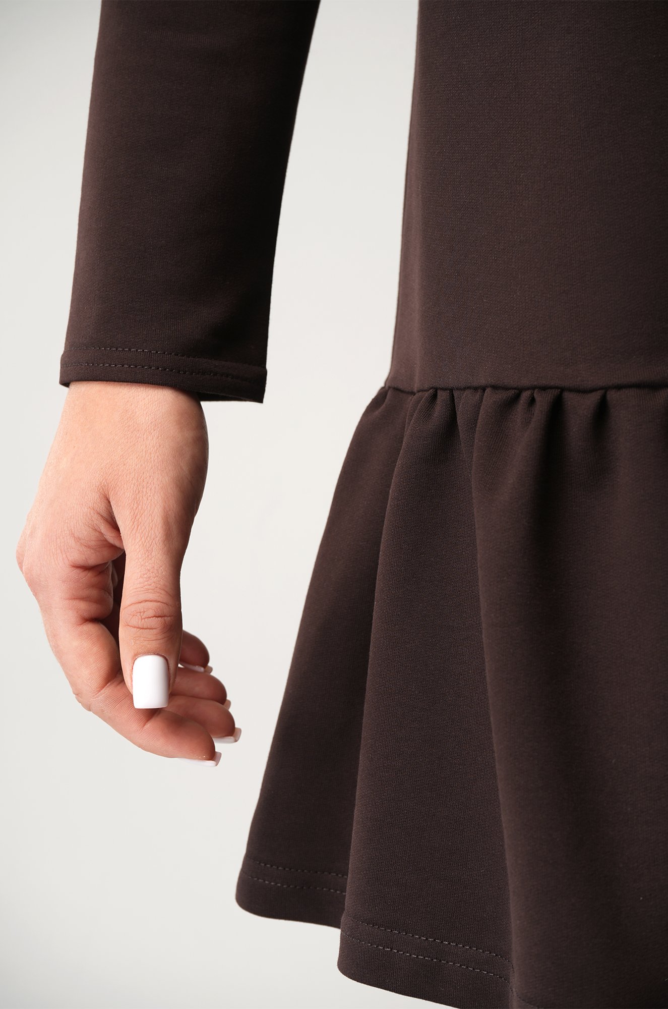 Женское платье - трапеция из футера Happyfox