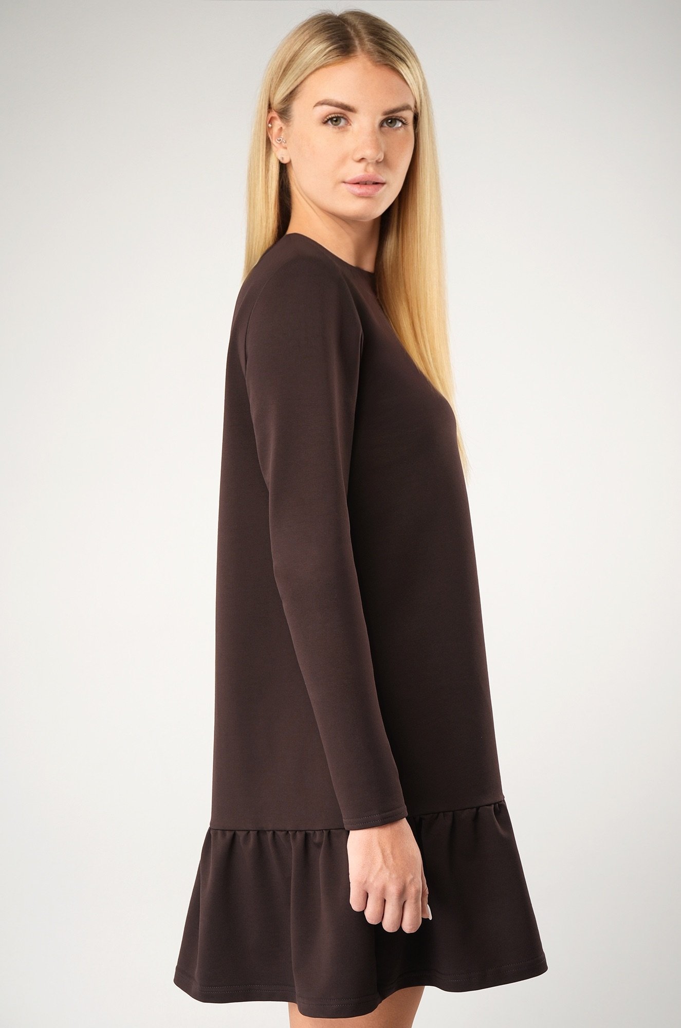 Женское платье - трапеция из футера Happyfox