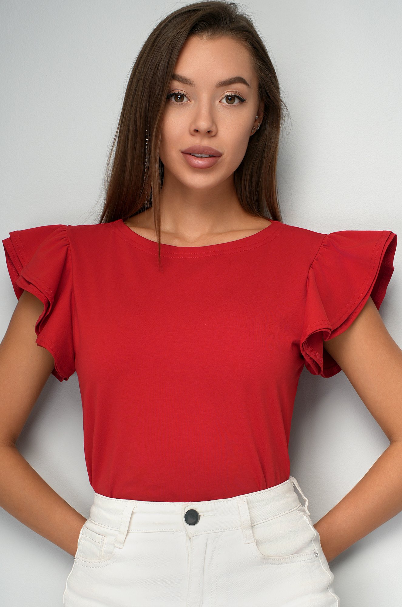 Женская блузка с коротким рукавом Happyfox