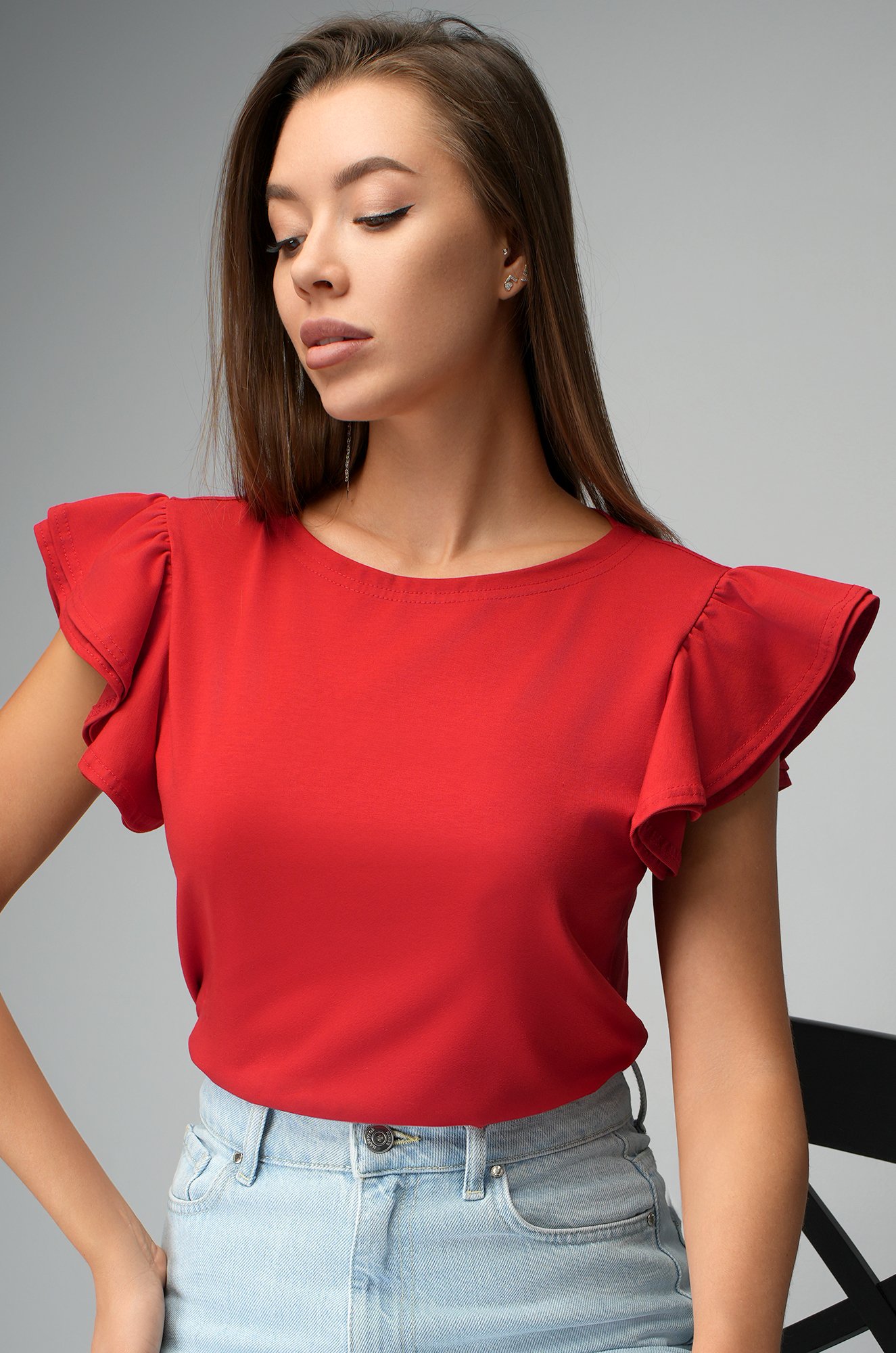 Женская блузка с коротким рукавом Happyfox