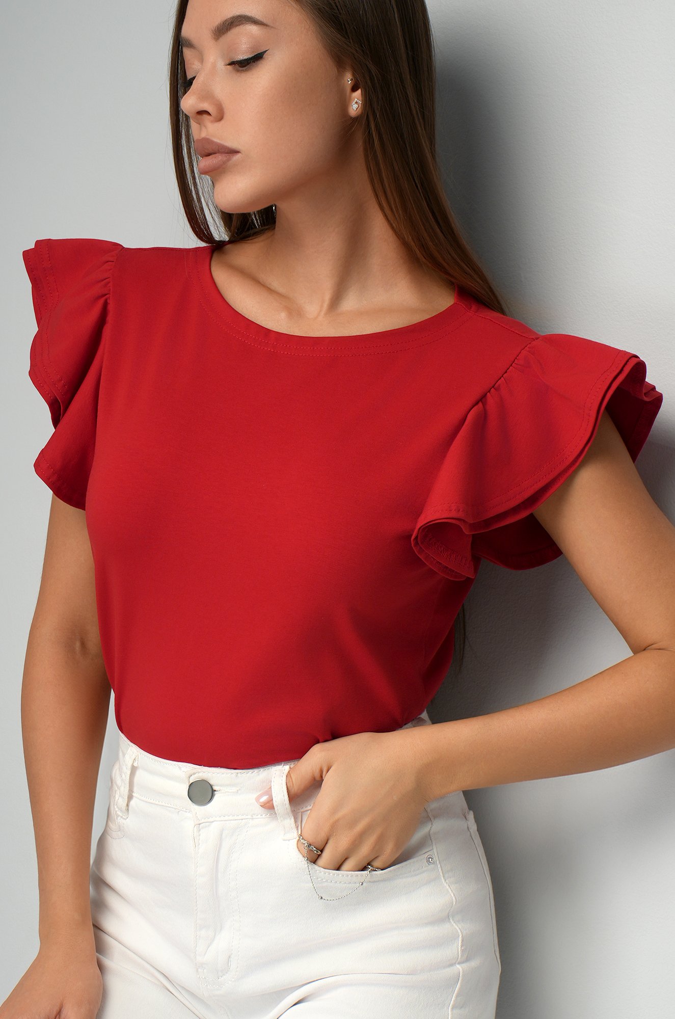 Женская блузка с коротким рукавом Happyfox