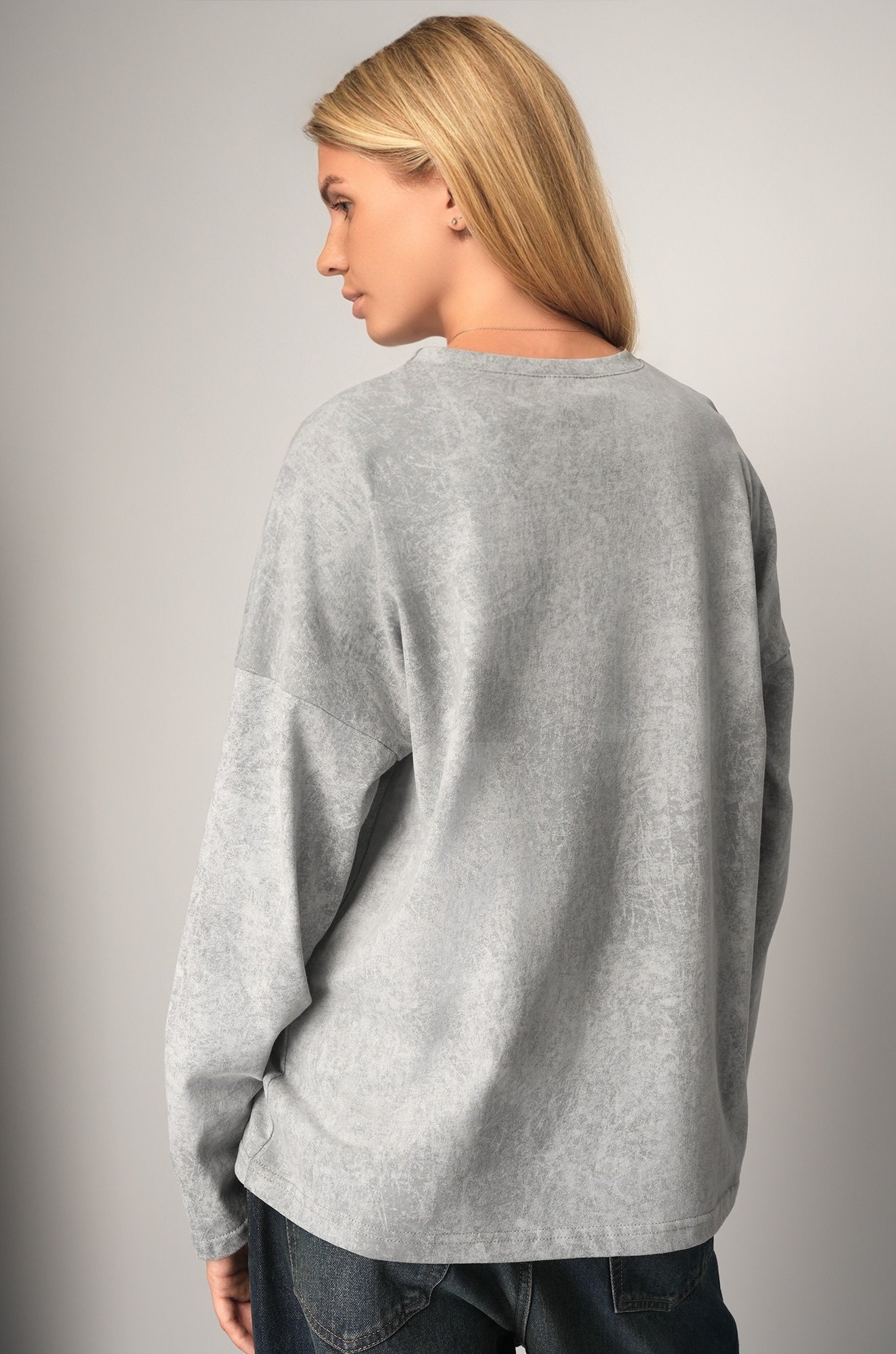 Женский лонгслив оверсайз Happyfox