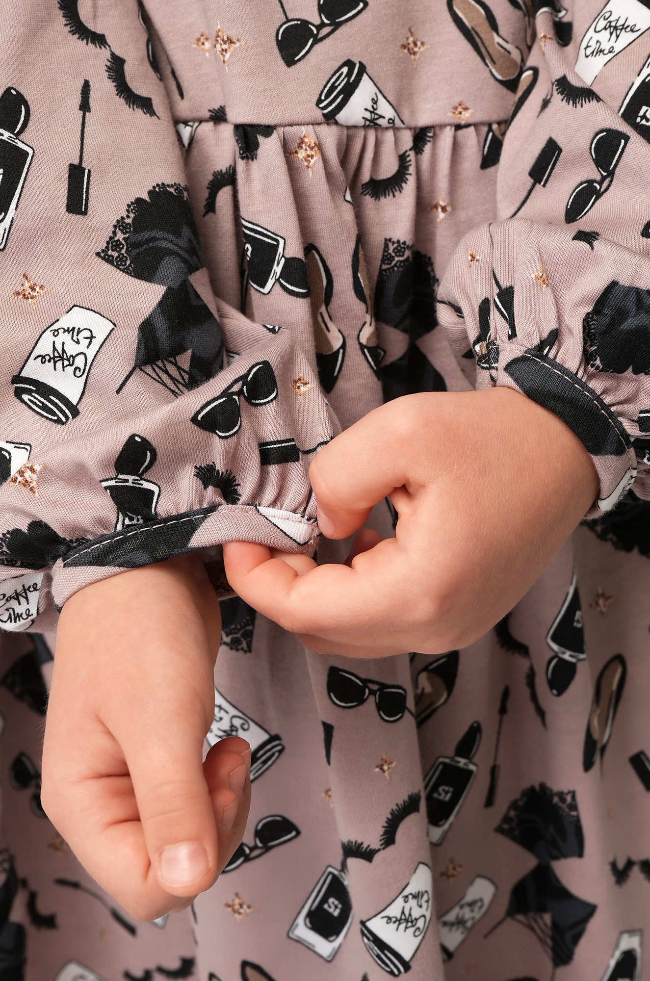 Хлопковое платье для девочки Happyfox