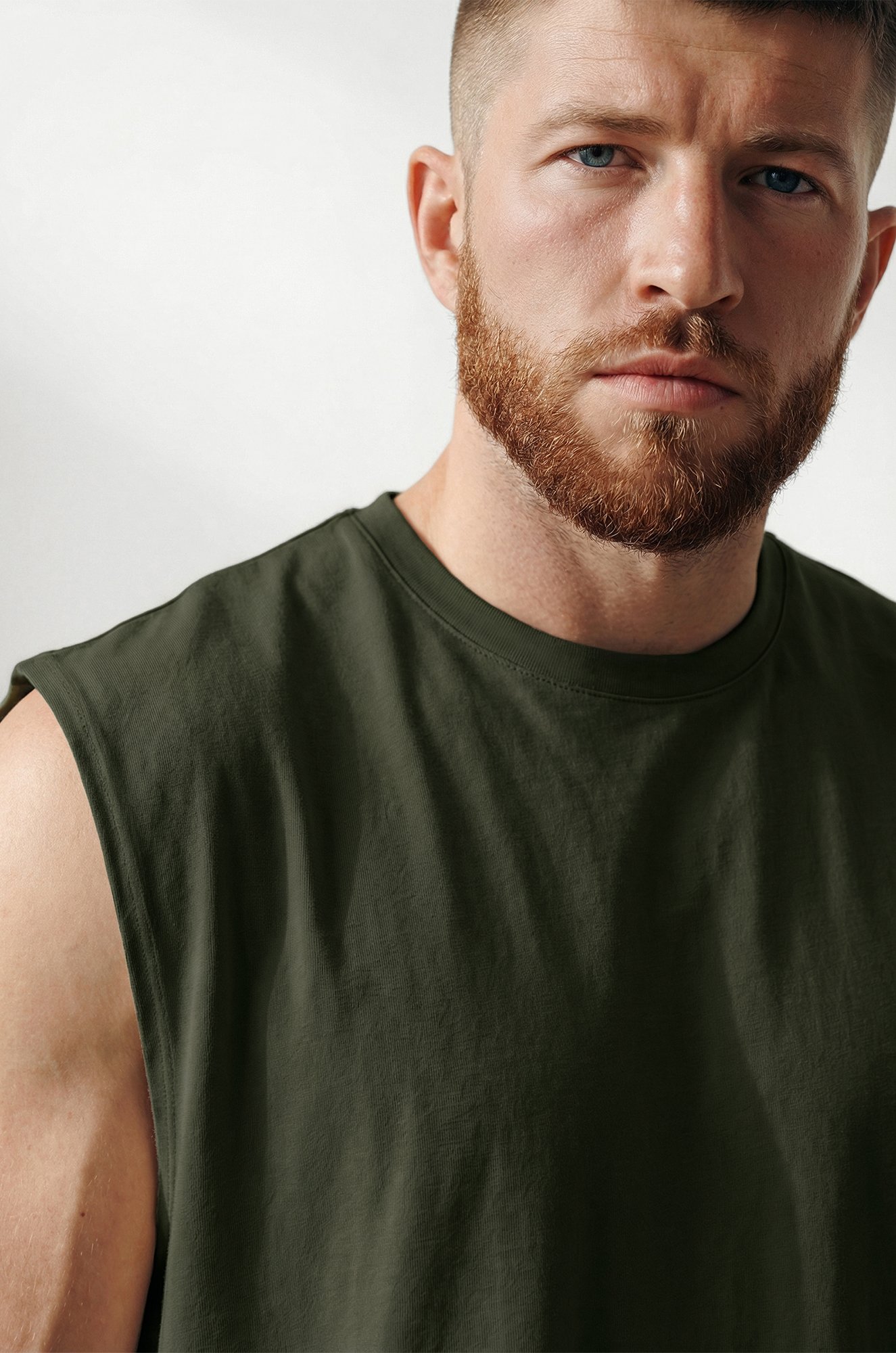 Мужская футболка оверсайз без рукавов Happyfox